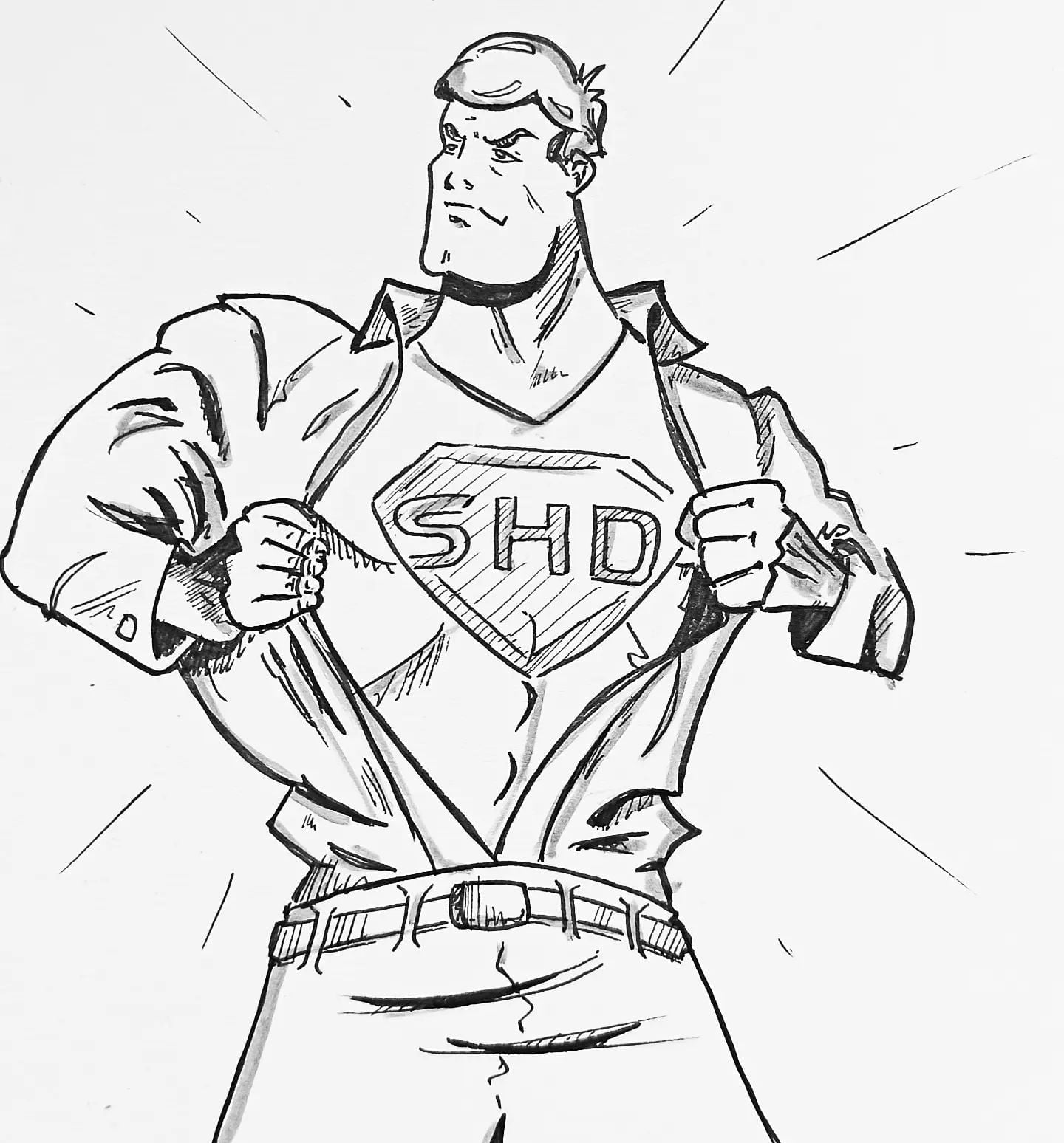 Bin schon ganz aufgeregt, endlich Clark Kent zu treffen und damit meinen ersten #Student zu begleiten. Wird eine gute Zeit @shd.online.de #kopfprojekt #blog #life #diary #tagebuch #zettelfan #zeichnen #zeichnung #bildchen #skizze #skribble #scribble #kritzelei #comic #drawing #illustration #painting #artbook #sketch #sketchbook #doodle #draft #inkdrawing #superman