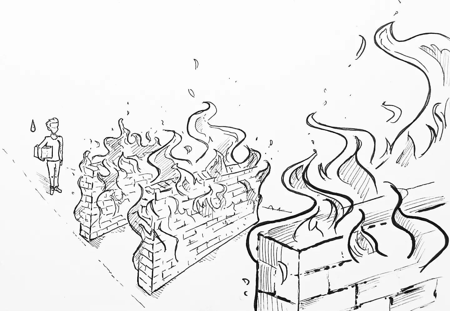 Falls mich jemand fragt, was ich beruflich gerade so mache ????????#firewall #delivery #packed #IT #kopfprojekt #blog #life #diary #tagebuch #zettelfan #zeichnen #zeichnung #bildchen #skizze #skribble #scribble #kritzelei #comic #drawing #illustration #painting #artbook #sketch #sketchbook #doodle #draft #inkdrawing