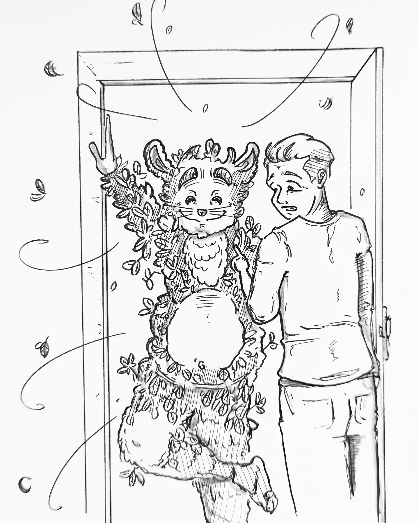 Wenn ich so ans Thermometer schaue, dürfte es wohl gleich an der Tür klingeln … #herbst #kalt #laub #kopfprojekt #blog #life #diary #tagebuch #zettelfan #zeichnen #zeichnung #bildchen #skizze #skribble #scribble #kritzelei #comic #drawing #illustration #painting #artbook #sketch #sketchbook #doodle #draft #inkdrawing