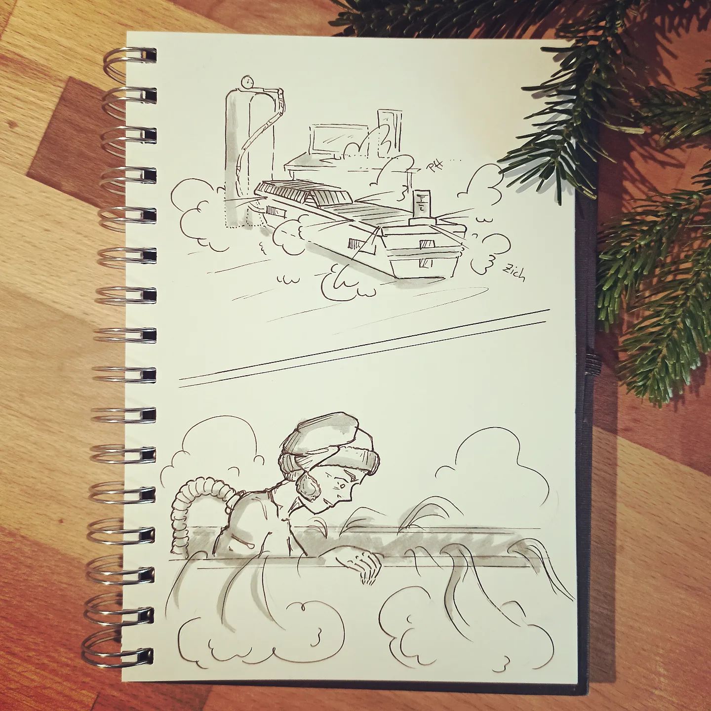 Nach 7 Tagen #grippe endlich wiederbelebt. Endlich wieder an Leben teilnehmen ... und natürlich #arbeiten.#kopfprojekt #blog #life #diary #tagebuch #zettelfan #zeichnen #zeichnung #bildchen #skizze #skribble #scribble #kritzelei #comic #drawing #illustration #painting #artbook #sketch #sketchbook #doodle #draft #inkdrawing