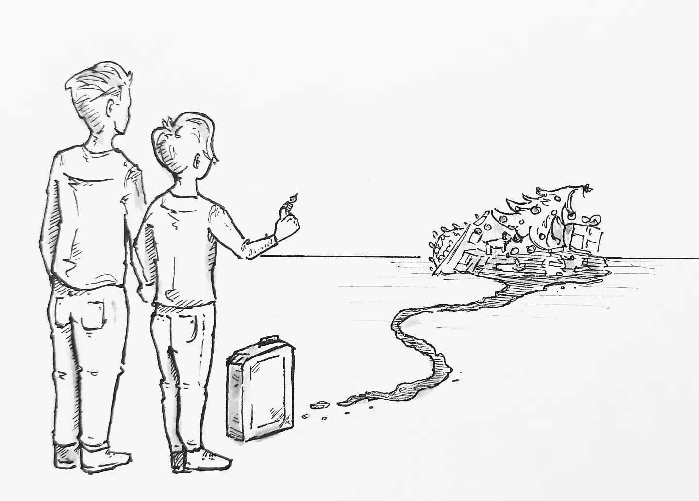 Wir haben es für dieses Jahr überstanden, dass muss gefeiert werden. Wie wäre es mit einem #feuerchen #kopfprojekt #blog #life #diary #tagebuch #zettelfan #zeichnen #zeichnung #bildchen #skizze #skribble #scribble #kritzelei #comic #drawing #illustration #painting #artbook #sketch #sketchbook #doodle #draft #inkdrawing