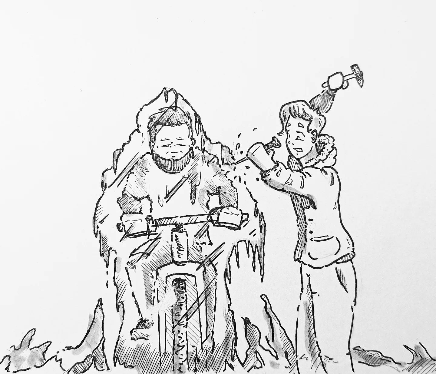 Ich hoffe ihr gestern nicht zum #icebonbon mutiert? Bin ganz froh im #Homeoffice zu sitzen.