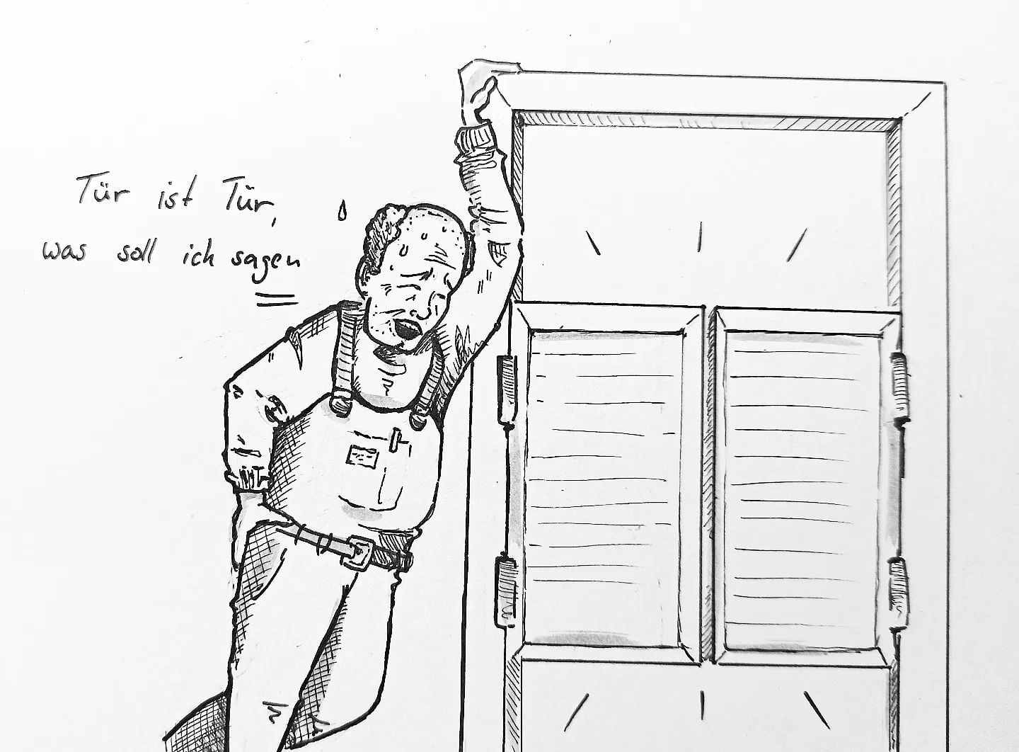 Ich bin gespannt welche Früchte diese #reparatur heute tragen wird. Aber so eine #saloon Schwingtür wollte ich schon immer Mal haben... jetzt im Winter