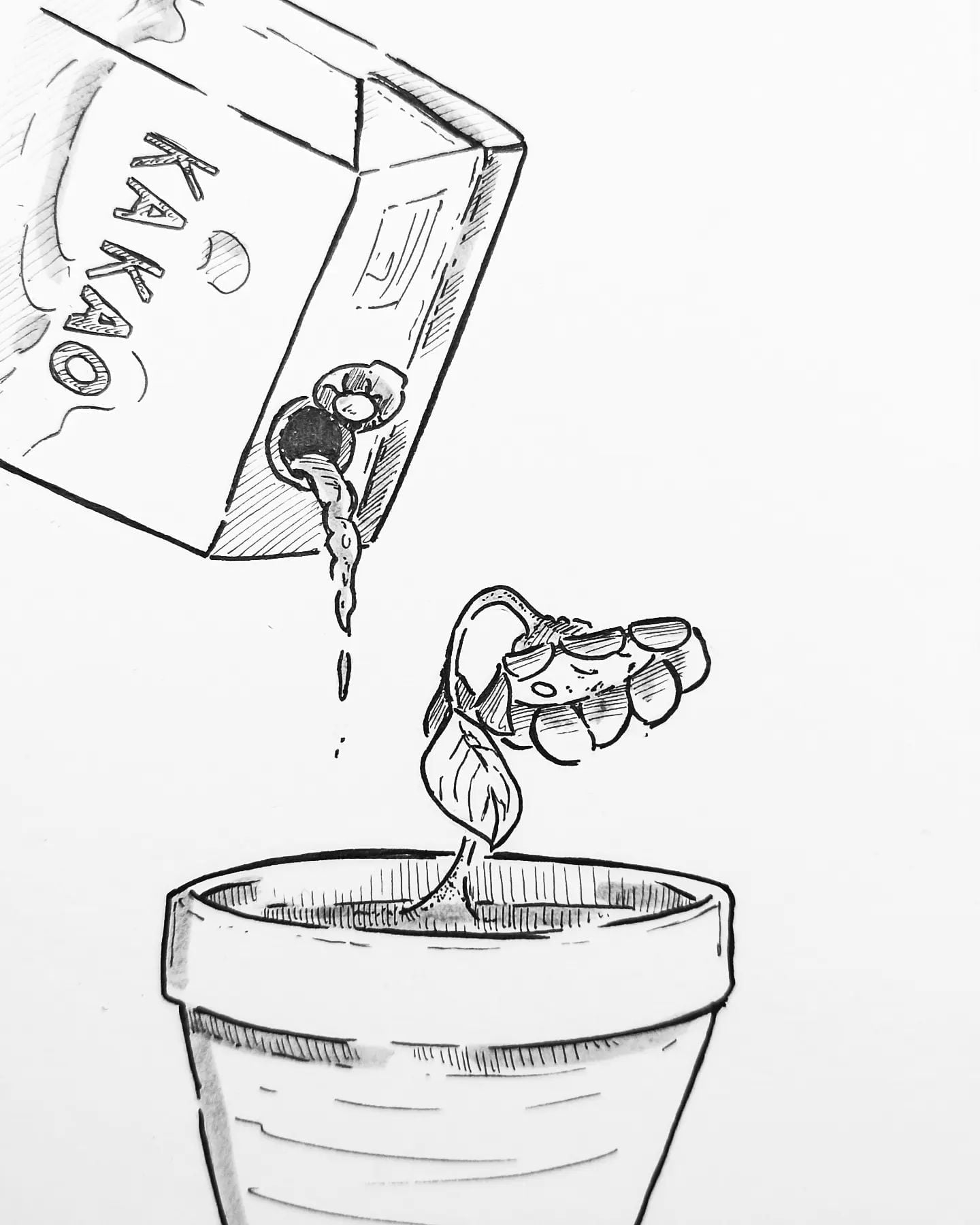 Wenn nichts mehr hilft um die #Stimmung zu steigern, muss man manchmal tiefer in die #Trickkiste greifen!#kopfprojekt #kakao #sad #mood #motivation