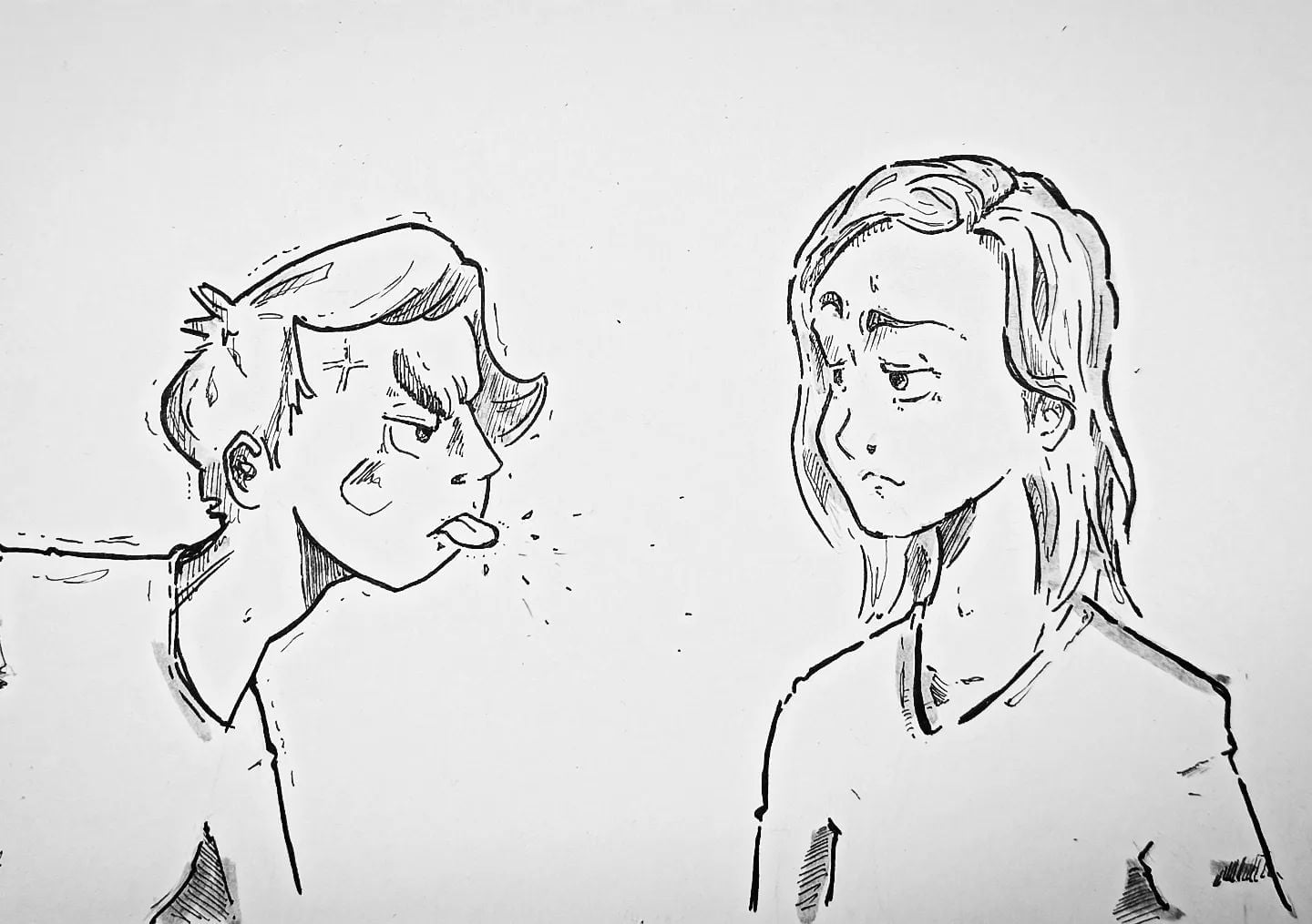 Doofe hübsche Tussi!