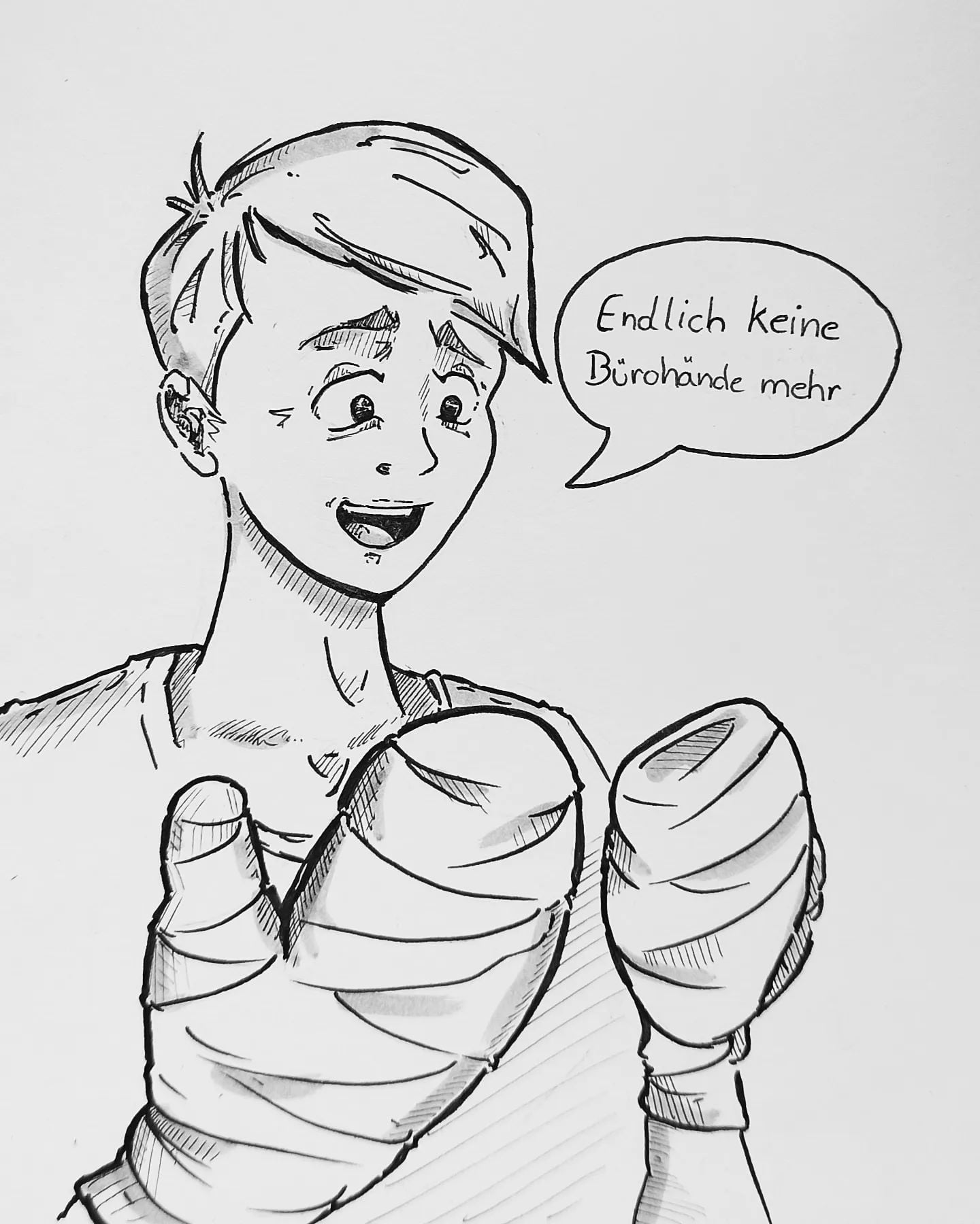 Tja, wer im Garten schuftet, der kann halt nicht zusätzlich noch Arbeiten gehen. Man muss Prioritäten setzen!#kopfprojekt #inkdrawing #drawourlife #worklifebalance