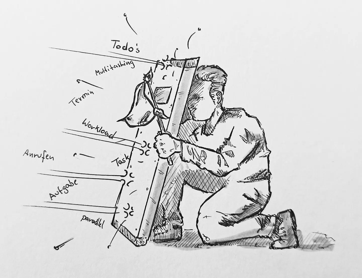 Da könnt ihr noch so viel auf mich schmeißen ... #kopfprojekt #überlast #kapitulation #arbeit #mirdochegal