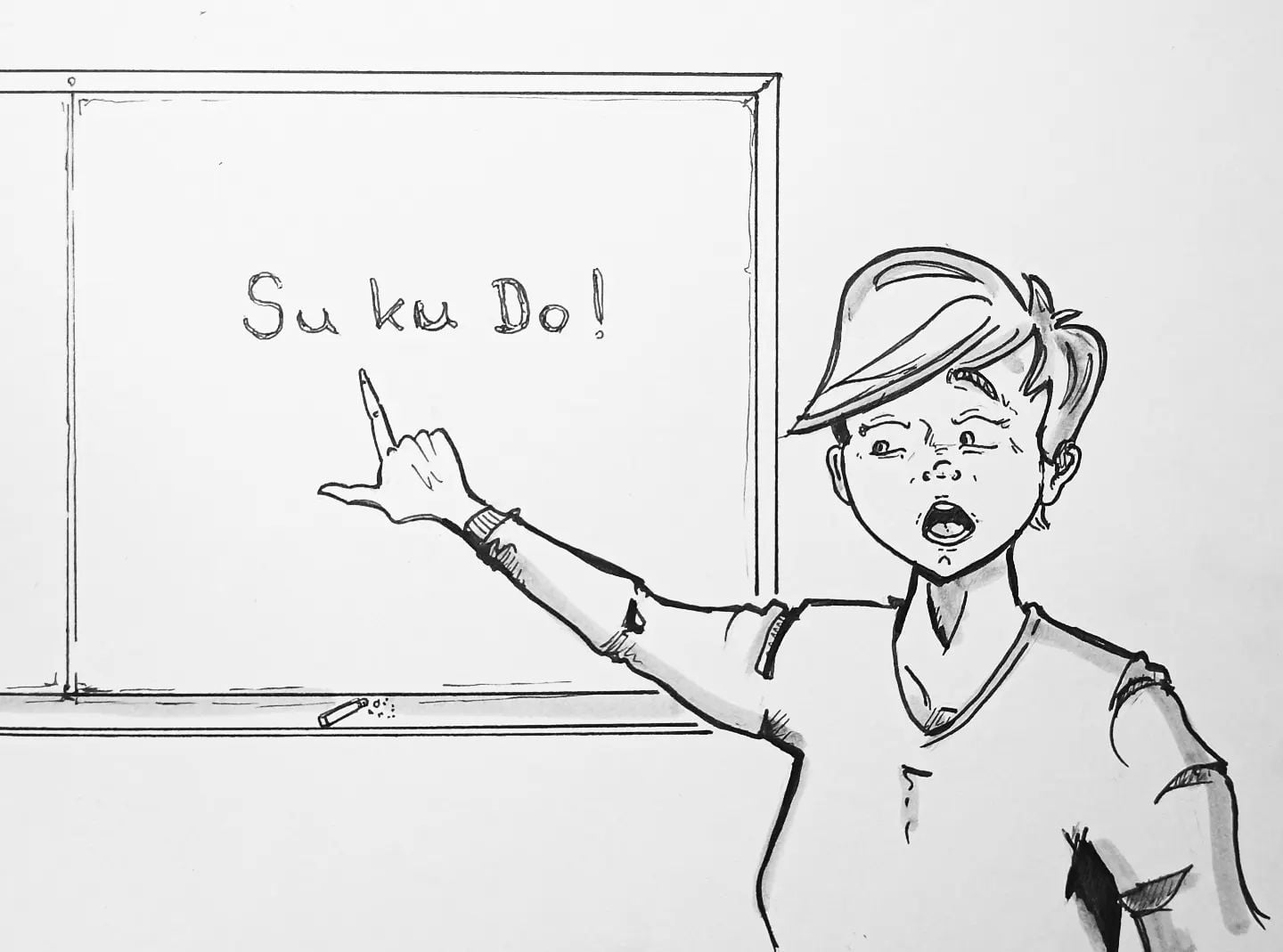 #SukuDo steht für Super kurzer Donnerstag! Das Prinzip muss ich erst mal lernen, am besten gleich heute! #kopfprojekt #blog #life #diary #tagebuch #zettelfan #zeichnen #zeichnung #bildchen #skizze #skribble #scribble #kritzelei #comic #drawing #illustration #painting #artbook #sketch #sketchbook #doodle #draft #inkdrawing