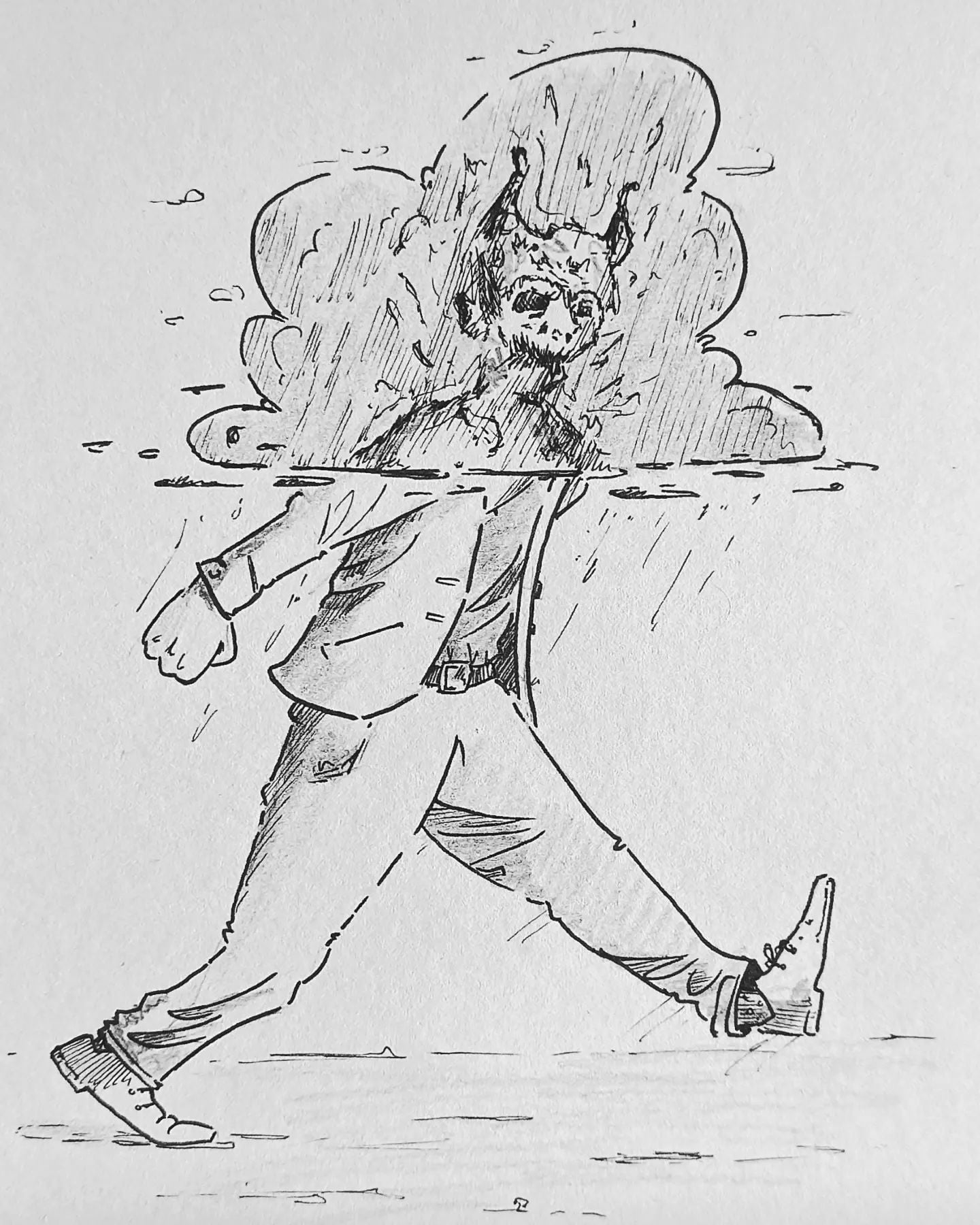 Geht's euch auch so, sind denn wirklich so viele von diesen Leuten unterwegs oder haben ich nur ein #Bias Problem?#kopfprojekt #blog #life #negativity #devil #bubble #überallbösemenschen #menschenhass #zettelfan #zeichnen #zeichnung #bildchen #skizze #skribble #scribble #kritzelei #comic #drawing #illustration #painting #artbook #sketch #sketchbook #doodle #draft #inkdrawing