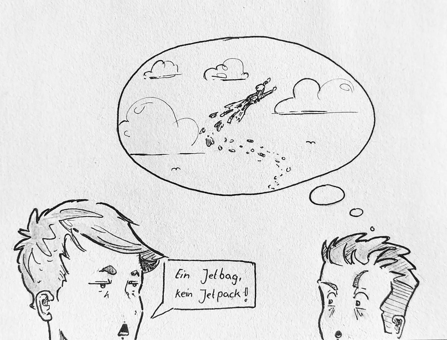 Man wird ja wohl noch träumen dürfen ... ????#kopfprojekt #blog #life #diary #tagebuch #zettelfan #zeichnen #zeichnung #bildchen #skizze #skribble #scribble #kritzelei #comic #drawing #illustration #painting #artbook #sketch #sketchbook #doodle #draft #inkdrawing