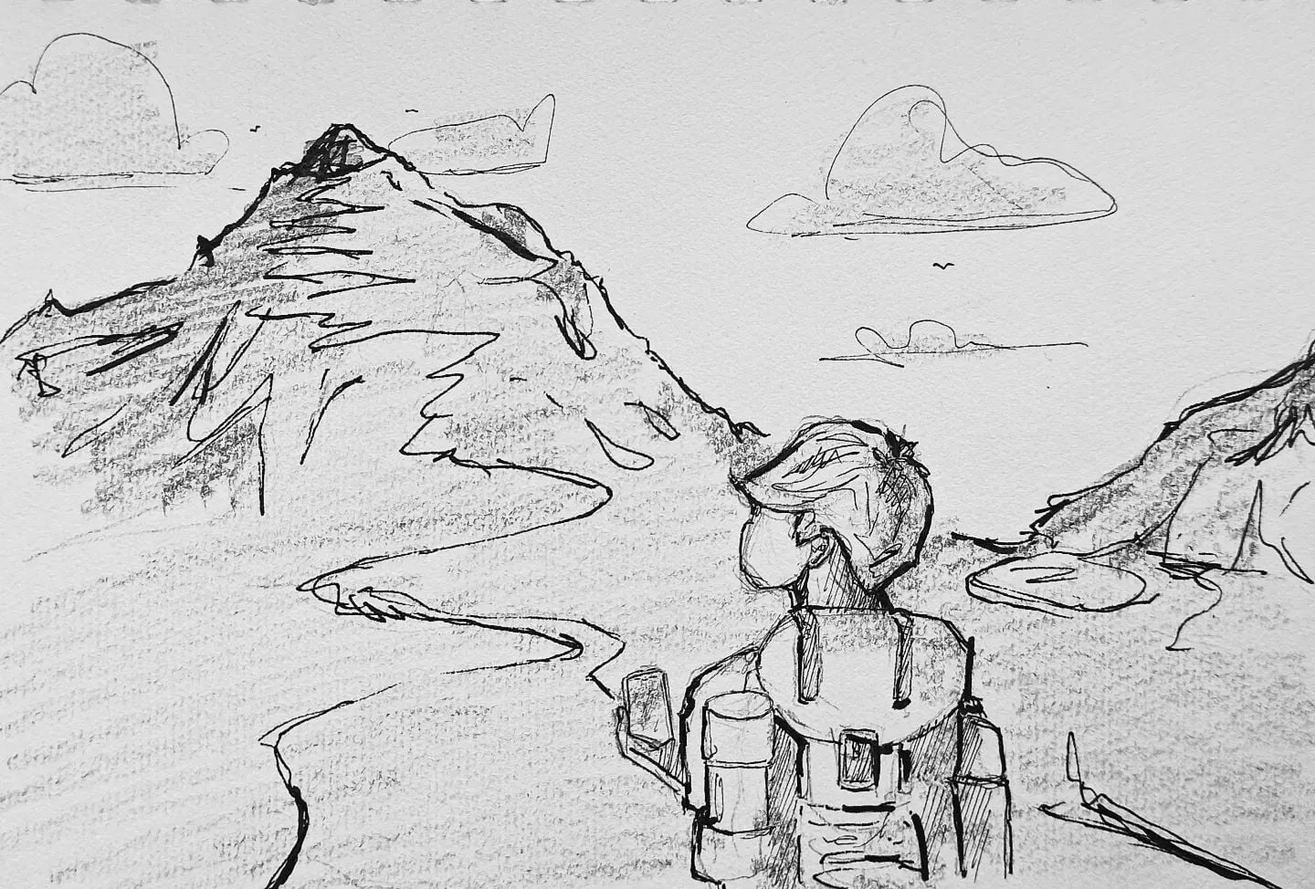 Jeder Tag ist ein neues #Abenteuer, für den einen in der #Natur, für den anderen am #Schreibtisch ...#kopfprojekt #blog #life #diary #tagebuch #zettelfan #zeichnen #zeichnung #bildchen #skizze #skribble #scribble #kritzelei #comic #drawing #illustration #painting #artbook #sketch #sketchbook #doodle #draft #inkdrawing