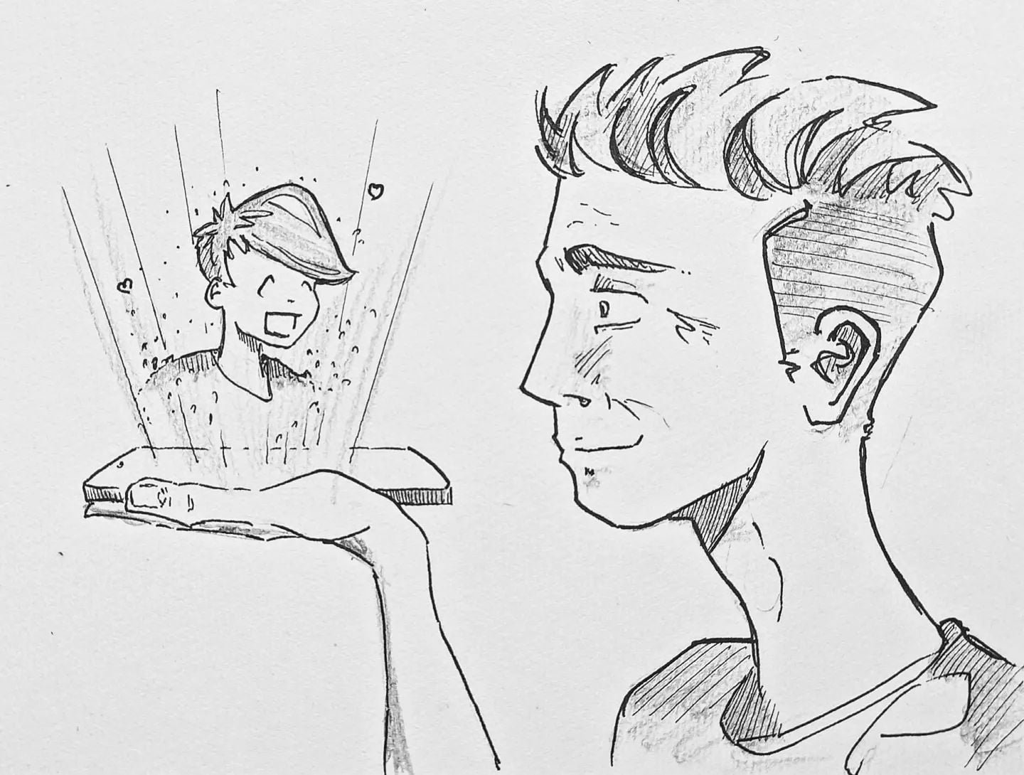 Tolle Technik, so fühlt es sich schon nicht mehr so weit weg an  #kopfprojekt #blog #life #diary #tagebuch #zettelfan #zeichnen #zeichnung #bildchen #skizze #skribble #scribble #kritzelei #comic #drawing #illustration #painting #artbook #sketch #sketchbook #doodle #draft #inkdrawing