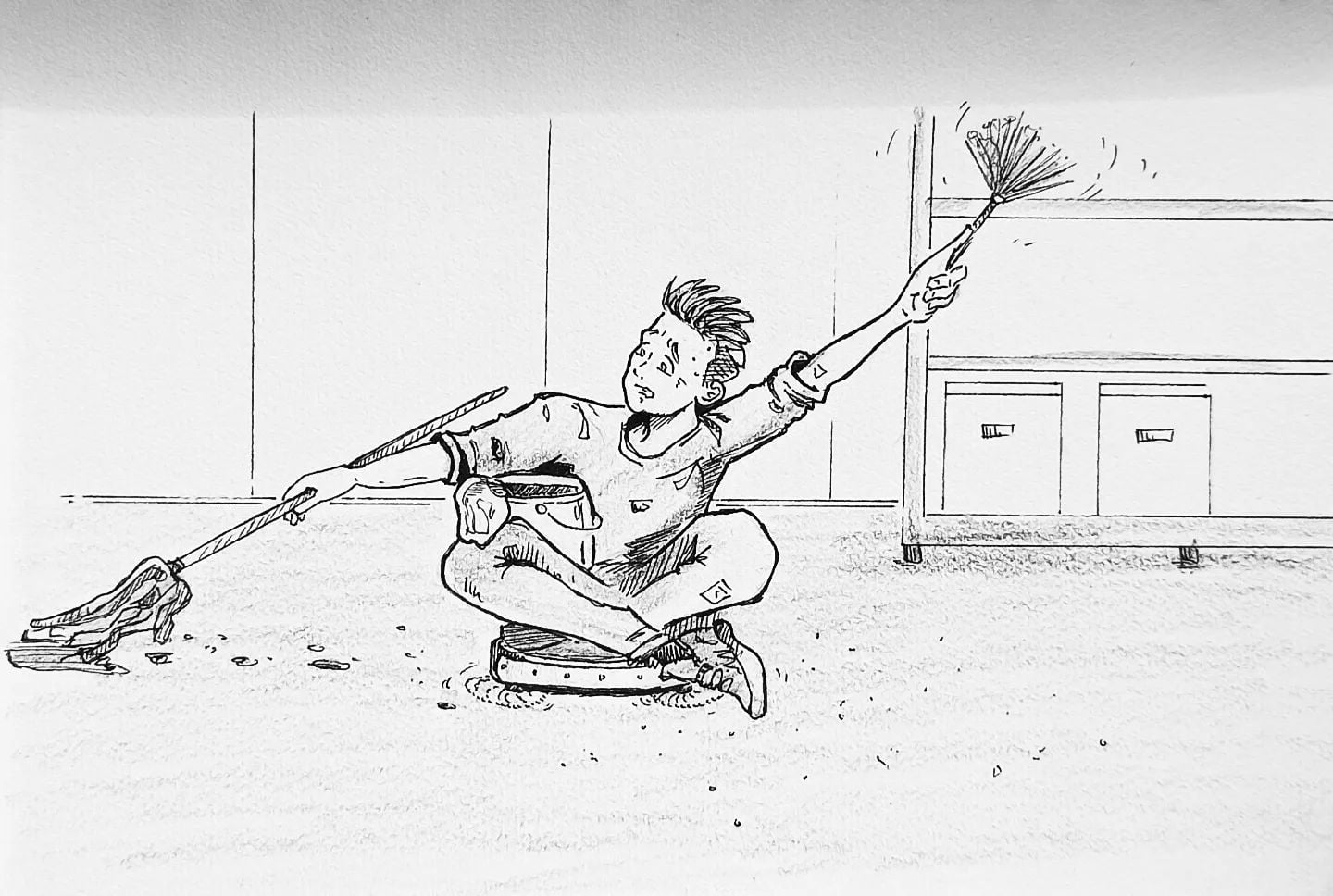 Moderner #Hausmann versucht es mit #smart statt #hard ... #kopfprojekt #blog #life #diary #tagebuch #zettelfan #zeichnen #zeichnung #bildchen #skizze #skribble #scribble #kritzelei #comic #drawing #illustration #painting #artbook #sketch #sketchbook #doodle #draft #inkdrawing