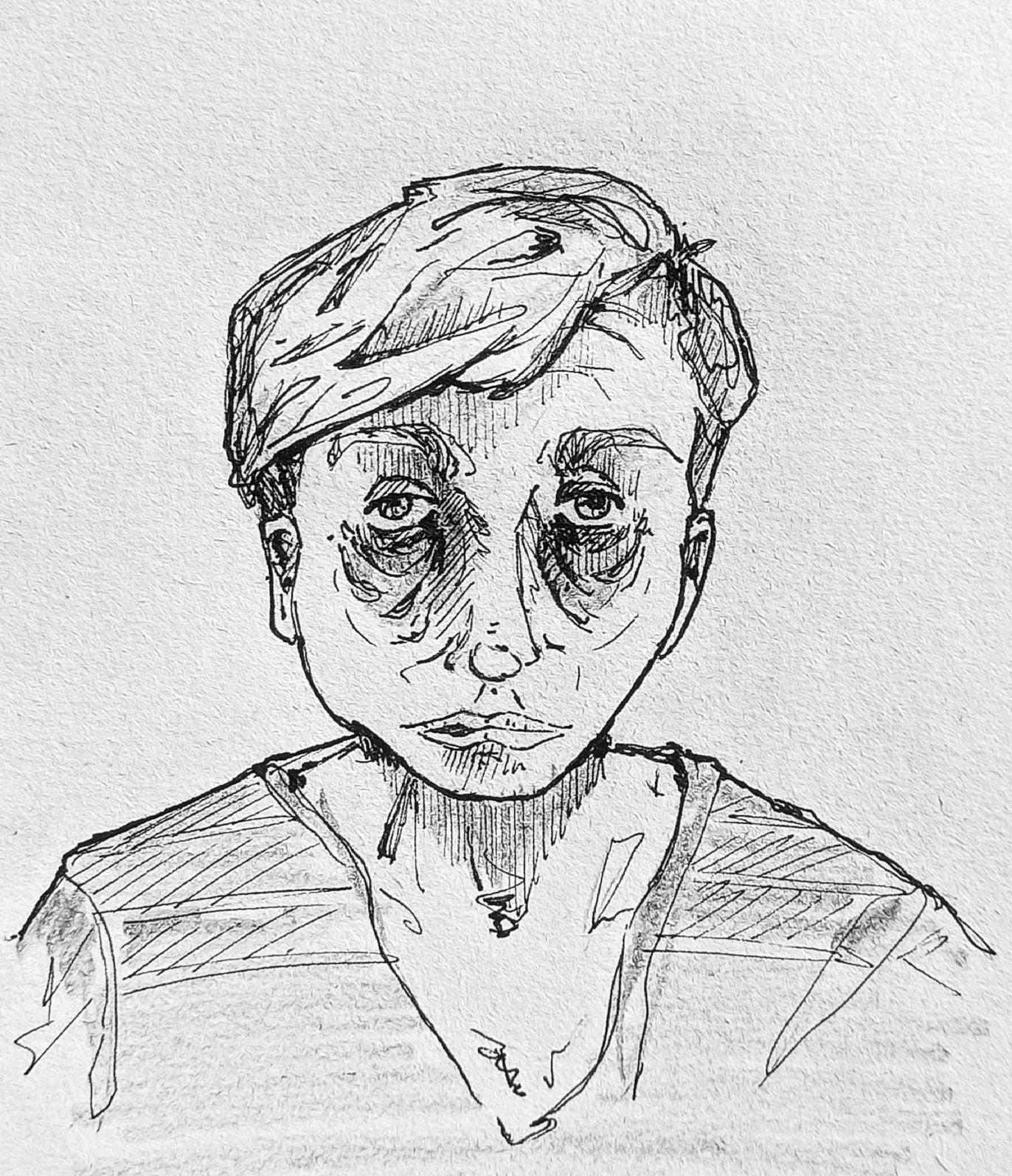 Wenn die Augen das Fenster zur Seele sind, dann sagen aktuell die #augenringe mach das Fenster zu und lass mich in Ruhe schlafen 🧟‍♀️#kopfprojekt #blog #life #diary #tagebuch #zettelfan #zeichnen #zeichnung #bildchen #skizze #skribble #scribble #kritzelei #comic #drawing #illustration #painting #artbook #sketch #sketchbook #doodle #draft #inkdrawing