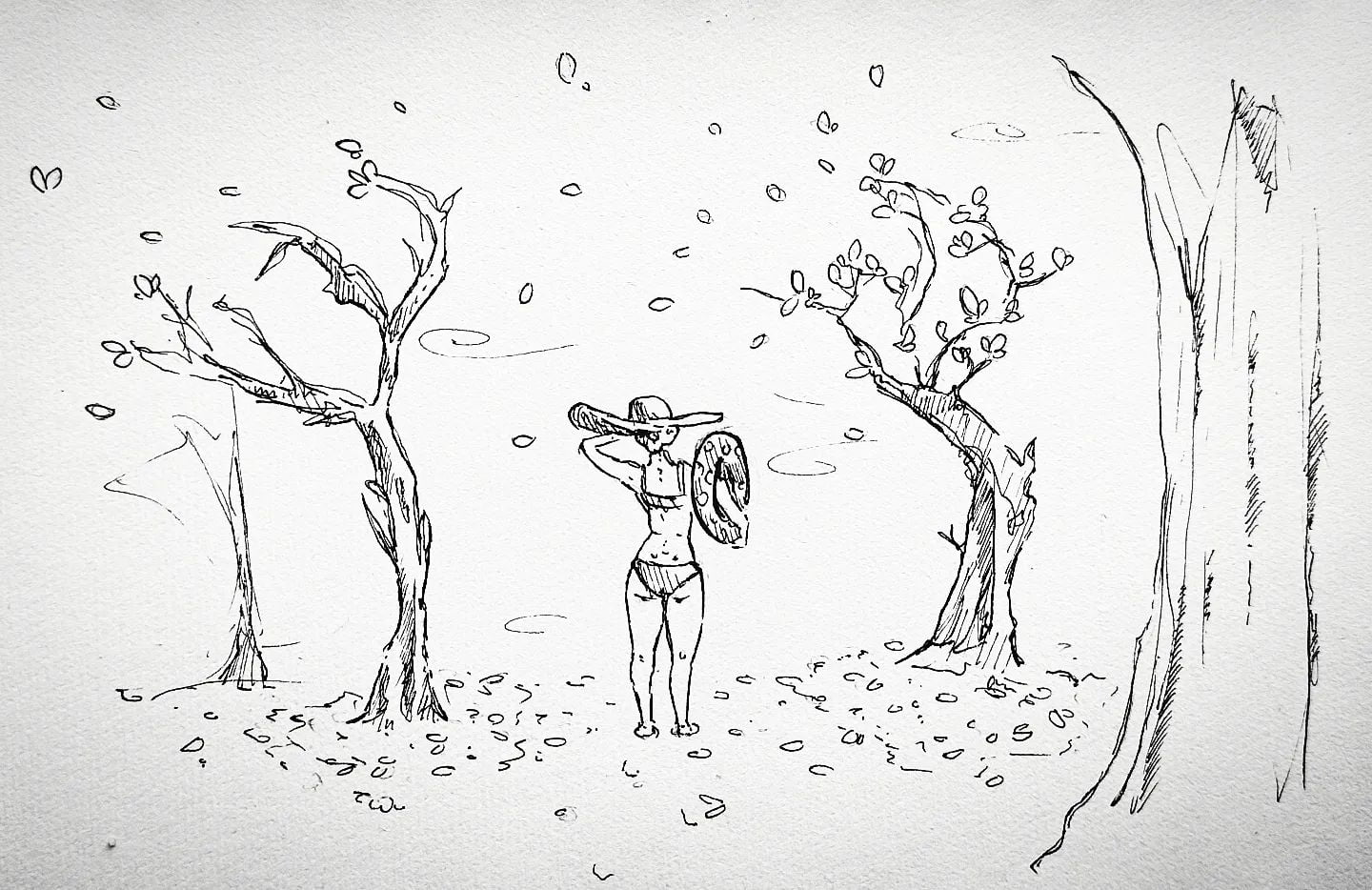 Ach ja, der zweite Sommer ist immer etwas ganz besonderes.#septembersunshine #winteriscoming #fallingleaves #kopfprojekt #blog #life #diary #tagebuch #zettelfan #zeichnen #zeichnung #bildchen #skizze #skribble #scribble #kritzelei #comic #drawing #illustration #painting #artbook #sketch #sketchbook #doodle #draft #inkdrawing