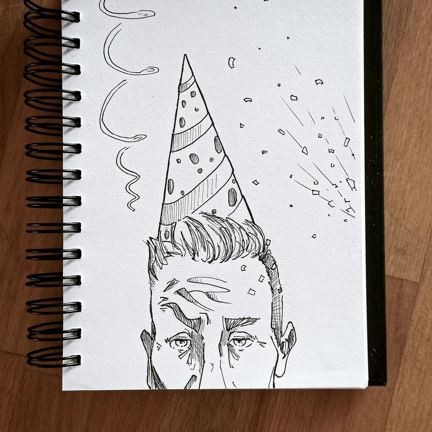 Na dann wollen wir mal ... Auf das, dass kommende Jahr genau so toll wird wie das zurückliegende #kopfprojekt #blog #life #diary #tagebuch #zettelfan #zeichnen #zeichnung #bildchen #skizze #skribble #scribble #kritzelei #comic #drawing #illustration #painting #artbook #sketch #sketchbook #doodle #draft #inkdrawing