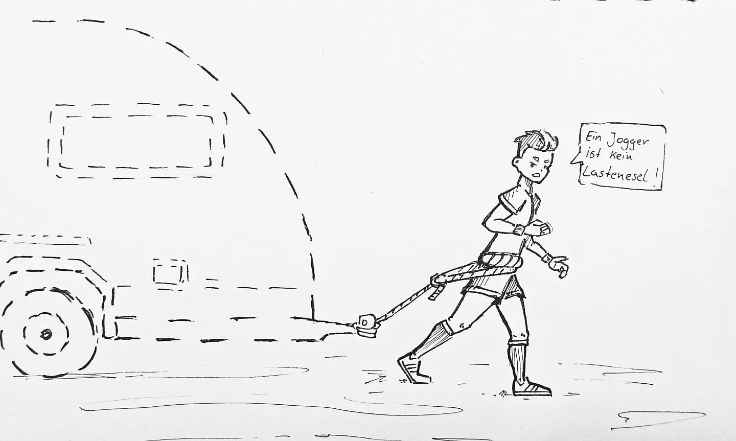 Gar nicht so leicht einen #Wohnwagen für unseren Jogger zu finden. Da müssen schon Recht viele Parameter stimmen. #kopfprojekt #zettelfan #daciajogger #trailor #anhänger