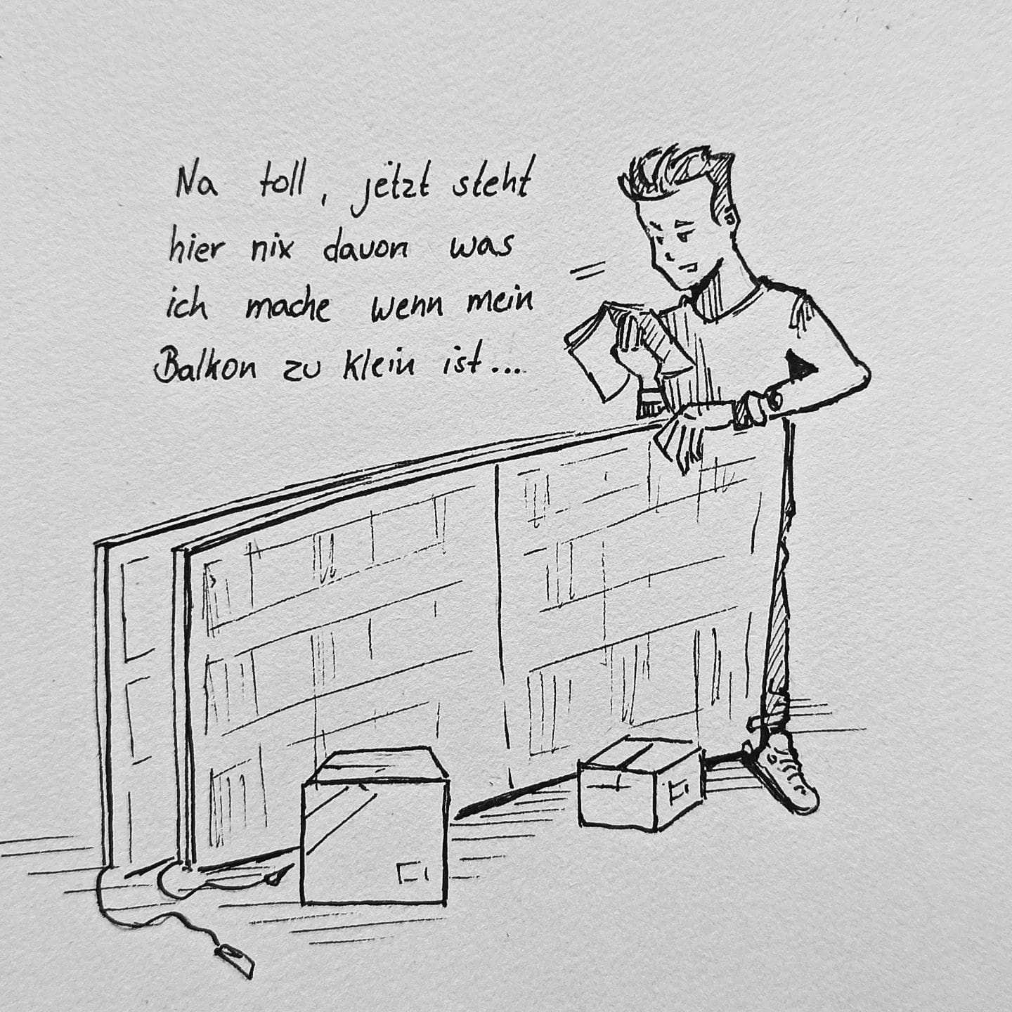 Auf den Bildern schaut dass alles immer so klein aus, ich messe lieber noch Mal nach. #kopfprojekt #balkonkraftwerk #life #diary #tagebuch #zettelfan #zeichnen #zeichnung #bildchen #skizze #skribble #scribble #kritzelei #comic #drawing #illustration #painting #artbook #sketch #sketchbook #doodle #draft #inkdrawing