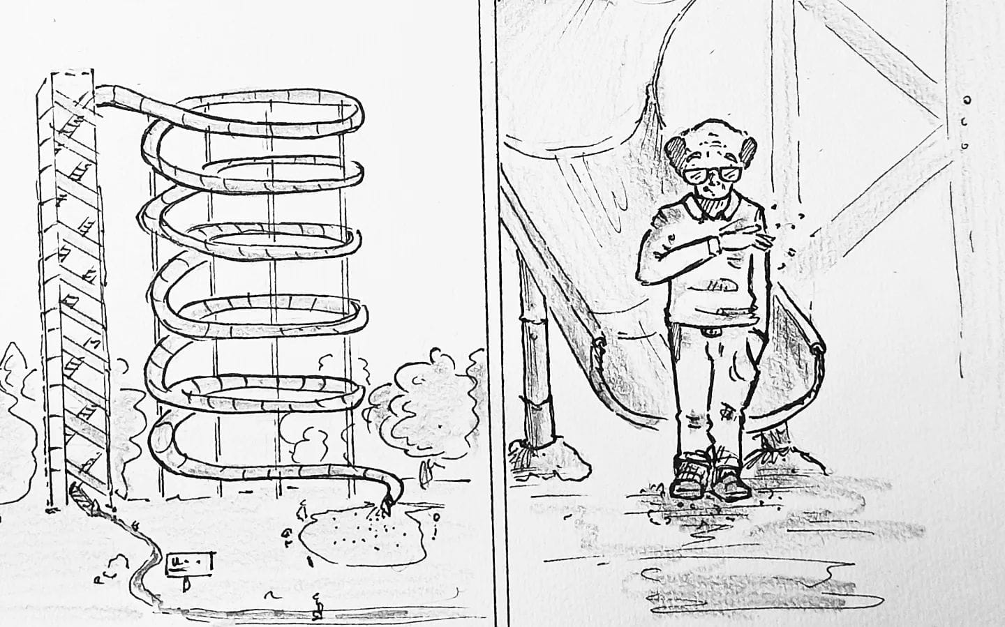 Ein besseres Vorbild mit 86 Jahren kann ich mir nicht nehmen! #kopfprojekt #blog #life #diary #tagebuch #zettelfan #zeichnen #zeichnung #bildchen #skizze #skribble #scribble #kritzelei #comic #drawing #illustration #painting #artbook #sketch #sketchbook #doodle #draft #inkdrawing