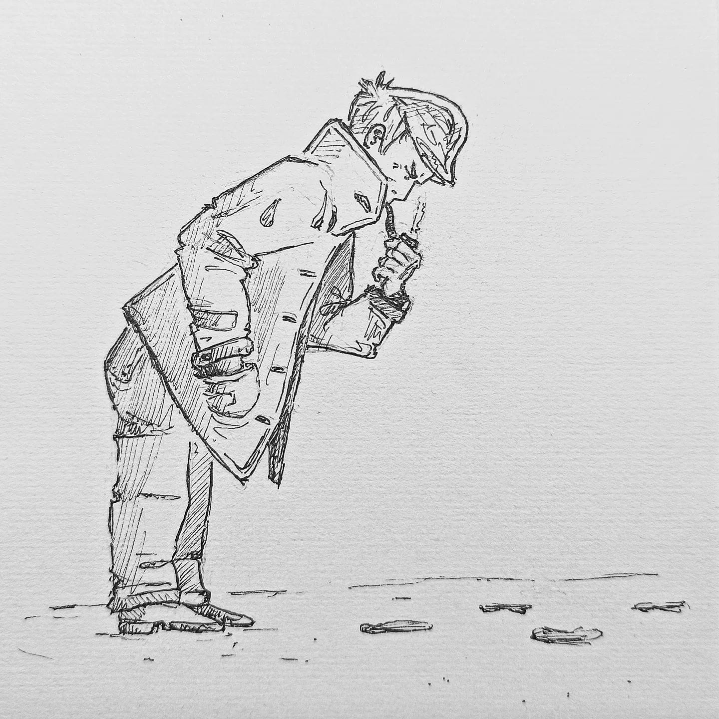 Mit etwas Akribie bei der Spurensuche, findet man alles heraus!#kopfprojekt #blog #life #diary #tagebuch #zettelfan #zeichnen #zeichnung #bildchen #skizze #skribble #scribble #kritzelei #comic #drawing #illustration #painting #artbook #sketch #sketchbook #doodle #draft #inkdrawing