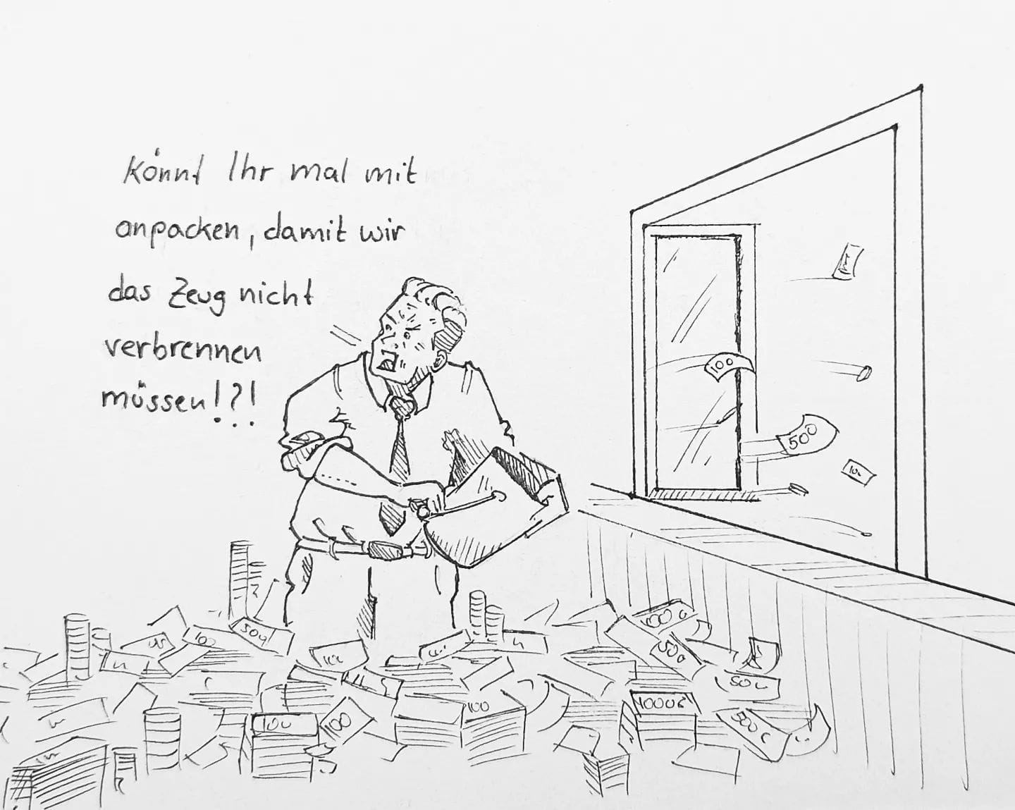 Denkt daran liebe #Firmen, der Jahresabschluss naht, jetzt wird langsam Zeit Druck zu machen. 🕳️#kopfprojekt #capitalism #kapitalismus #blog #life #diary #tagebuch #zettelfan #zeichnen #zeichnung #bildchen #skizze #skribble #scribble #kritzelei #comic #drawing #illustration #painting #artbook #sketch #sketchbook #doodle #draft #inkdrawing