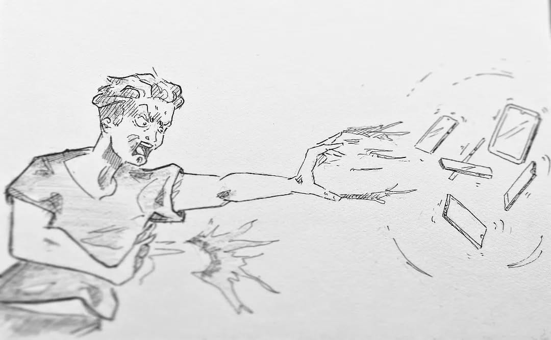 #mobiledevicemanagement wie es sein sollte! Weg mit den Dingen, wir machen uns kaputt. Guckt Mal lieber aus dem Fenster ...#kopfprojekt #blog #life #diary #tagebuch #zettelfan #zeichnen #zeichnung #bildchen #skizze #skribble #scribble #kritzelei #comic #drawing #illustration #painting #artbook #sketch #sketchbook #doodle #draft #inkdrawing
