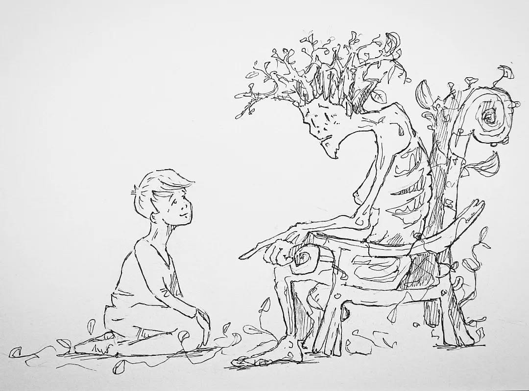 Deeper shit, im Gespräch mit #waldi #kopfprojekt #blog #life #diary #tagebuch #zettelfan #zeichnen #zeichnung #bildchen #skizze #skribble #scribble #kritzelei #comic #drawing #illustration #painting #artbook #sketch #sketchbook #doodle #draft #inkdrawing