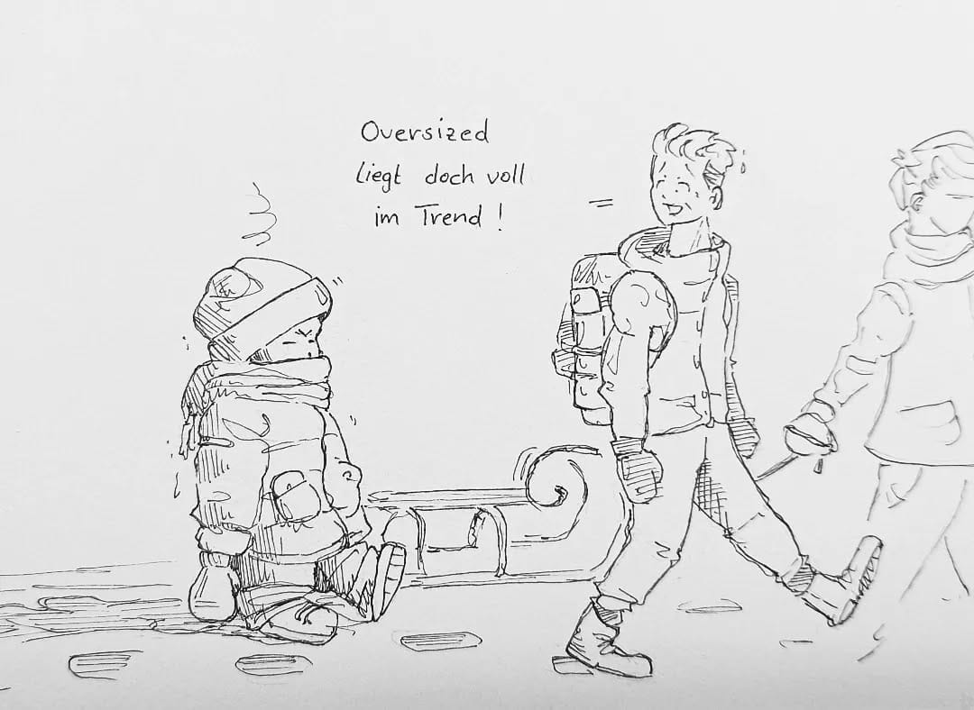 Ein toller Ausflug in den Schnee mit @alphabet_p0ny auch wenn das Wetter etwas über den Erwartungen lag 🌞#kopfprojekt #blog #life #diary #tagebuch #zettelfan #zeichnen #zeichnung #bildchen #skizze #skribble #scribble #kritzelei #comic #drawing #illustration #painting #artbook #sketch #sketchbook #doodle #draft #inkdrawing