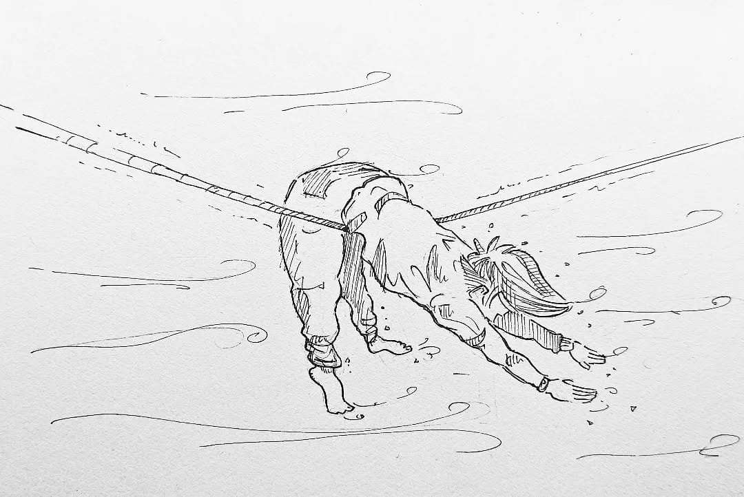 Frauchen musste gestern mal wieder gelüftet werden. Wie macht ihr das so? #kopfprojekt #blog #life #diary #tagebuch #zettelfan #zeichnen #zeichnung #bildchen #skizze #skribble #scribble #kritzelei #comic #drawing #illustration #painting #artbook #sketch #sketchbook #doodle #draft #inkdrawing