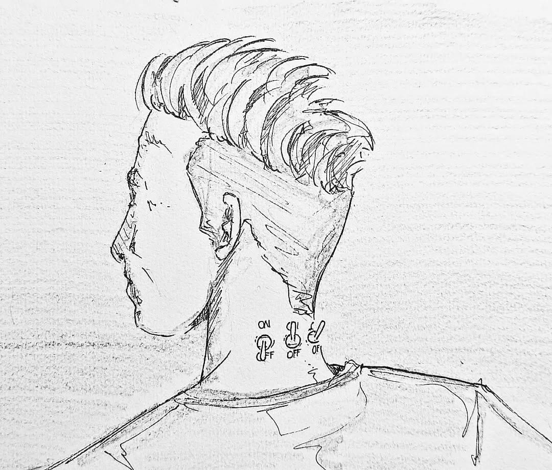 Antrieb und Motivation völlig #ausgeknipst ...Immerhin sind Atmung und selbstständig Hose anziehen noch aktiv.#kopfprojekt #blog #life #diary #tagebuch #zettelfan #zeichnen #zeichnung #bildchen #skizze #skribble #scribble #kritzelei #comic #drawing #illustration #painting #artbook #sketch #sketchbook #doodle #draft #inkdrawing