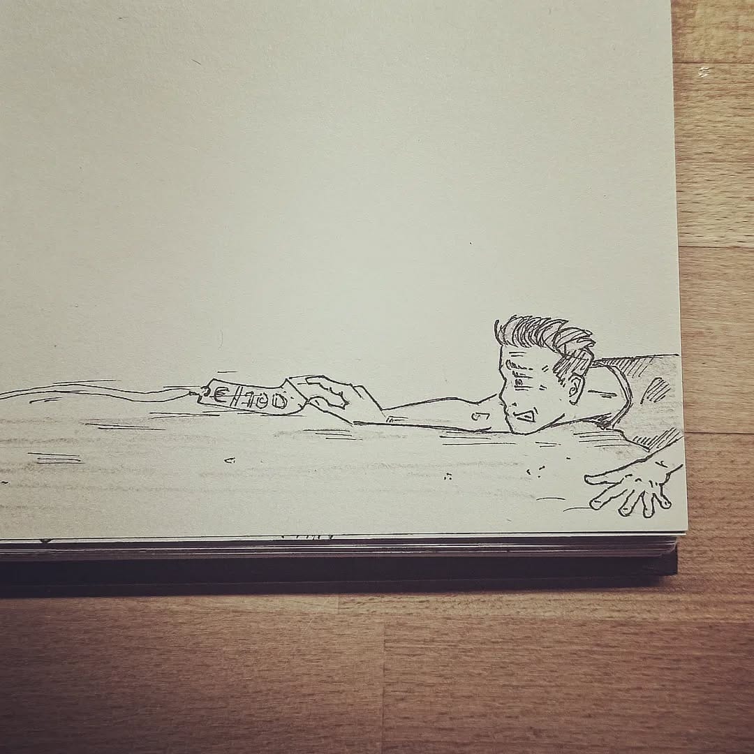 Die halbe Nation wechselt zur Rettung des Kleingeldes die Krankenkasse, in der Hoffnung den finanziellen ruin ein Mittagessen verschoben zu haben. Natürlich gibt diese Krankasse jetzt bekannt, dass sie ihre Preise nun doch erhöht. Eigentlich hat nur noch der Stinkefinger gefehlt. Ist das überhaupt erlaubt? #bkkfirmus #bkk 🤡#kopfprojekt #blog #life #diary #tagebuch #zettelfan #zeichnen #zeichnung #bildchen #skizze #skribble #scribble #kritzelei #comic #drawing #illustration #painting #artbook #sketch #sketchbook #doodle #draft #inkdrawing