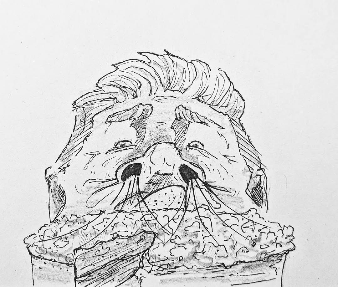 So riecht es sich an, wenn man das beste #apfelkuchenrezept aller Zeiten entdeckt hat 🤤#kopfprojekt #blog #life #diary #tagebuch #zettelfan #zeichnen #zeichnung #bildchen #skizze #skribble #scribble #kritzelei #comic #drawing #illustration #painting #artbook #sketch #sketchbook #doodle #draft #inkdrawing