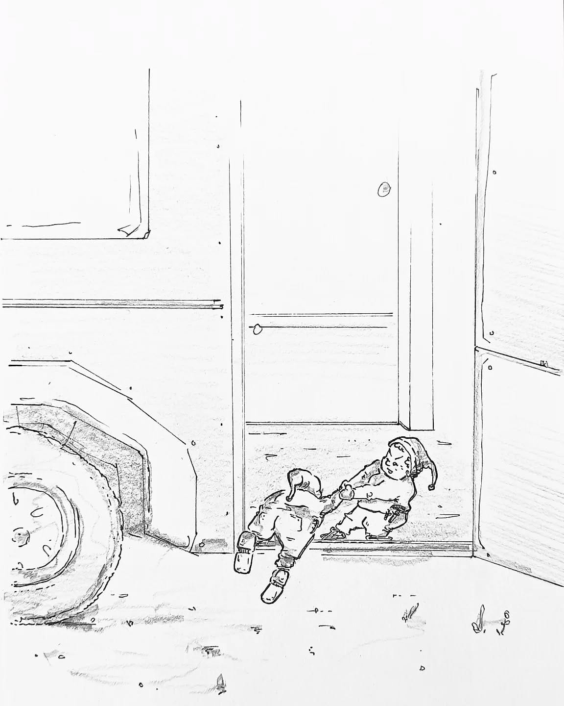 "Los jetzt, wir bauen die Bumsbude für die fertig" 🧙🪚🛠️🩹Schön wärs, ich hab gehört es sollen schon Eiscafés offen haben... #kopfprojekt #blog #life #diary #tagebuch #zettelfan #zeichnen #zeichnung #bildchen #skizze #skribble #scribble #kritzelei #comic #drawing #illustration #painting #artbook #sketch #sketchbook #doodle #draft #inkdrawing