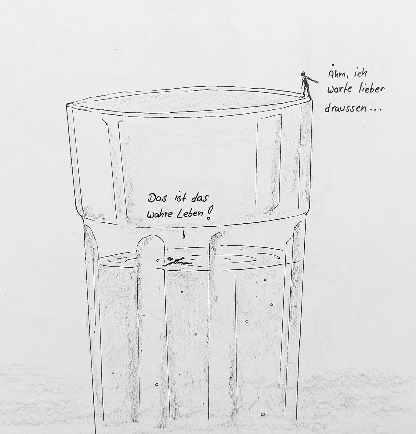 Unterschiedliche Blickwinkel können nie schaden 🤿#kopfprojekt #blog #life #diary #tagebuch #zettelfan #zeichnen #zeichnung #bildchen #skizze #skribble #scribble #kritzelei #comic #drawing #illustration #painting #artbook #sketch #sketchbook #doodle #draft #inkdrawing