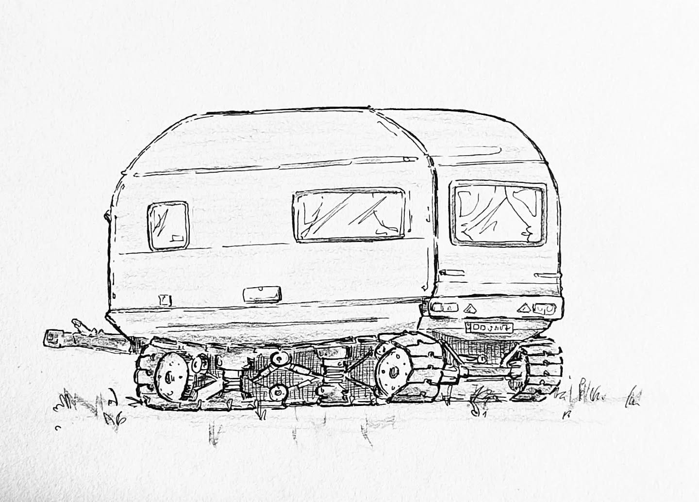 Jetzt, wo die Autoindustrie neue Geschäftsfelder erschließen muss ... Oben Pappe, unten Stahl! #kopfprojekt #panzer #reihnmetall #abrüsten #blog #life #diary #tagebuch #zettelfan #zeichnen #zeichnung #bildchen #skizze #skribble #scribble #kritzelei #comic #drawing #illustration #painting #artbook #sketch #sketchbook #doodle #draft #inkdrawing