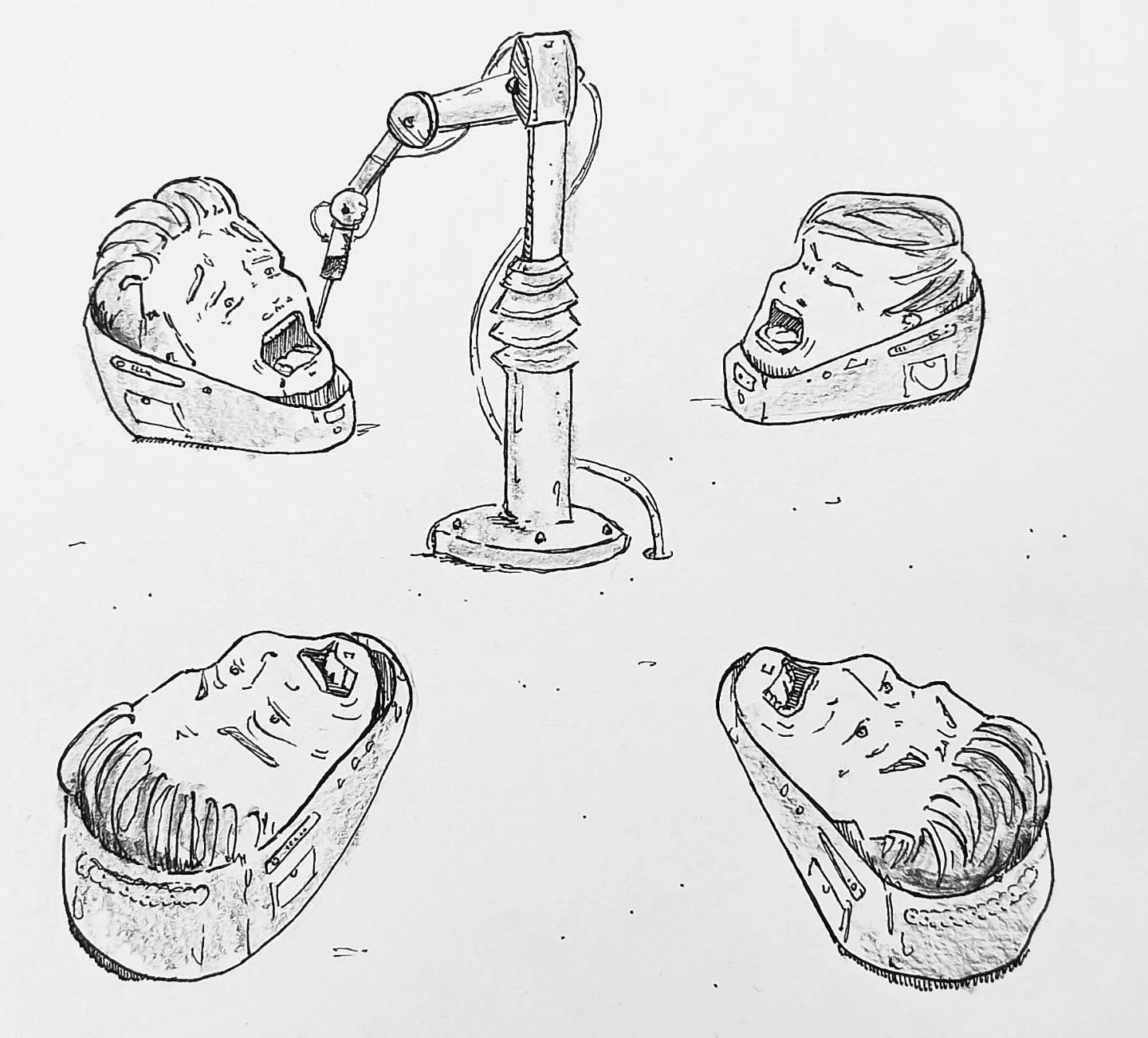 Heute wieder schön verwöhnen lassen. Restaurant war gestern, #Fütterungsroboter ist der neue heiße Scheiß! Zukunft wir kommen 🤖#kopfprojekt #blog #life #diary #tagebuch #zettelfan #zeichnen #zeichnung #bildchen #skizze #skribble #scribble #kritzelei #comic #drawing #illustration #painting #artbook #sketch #sketchbook #doodle #draft #inkdrawing