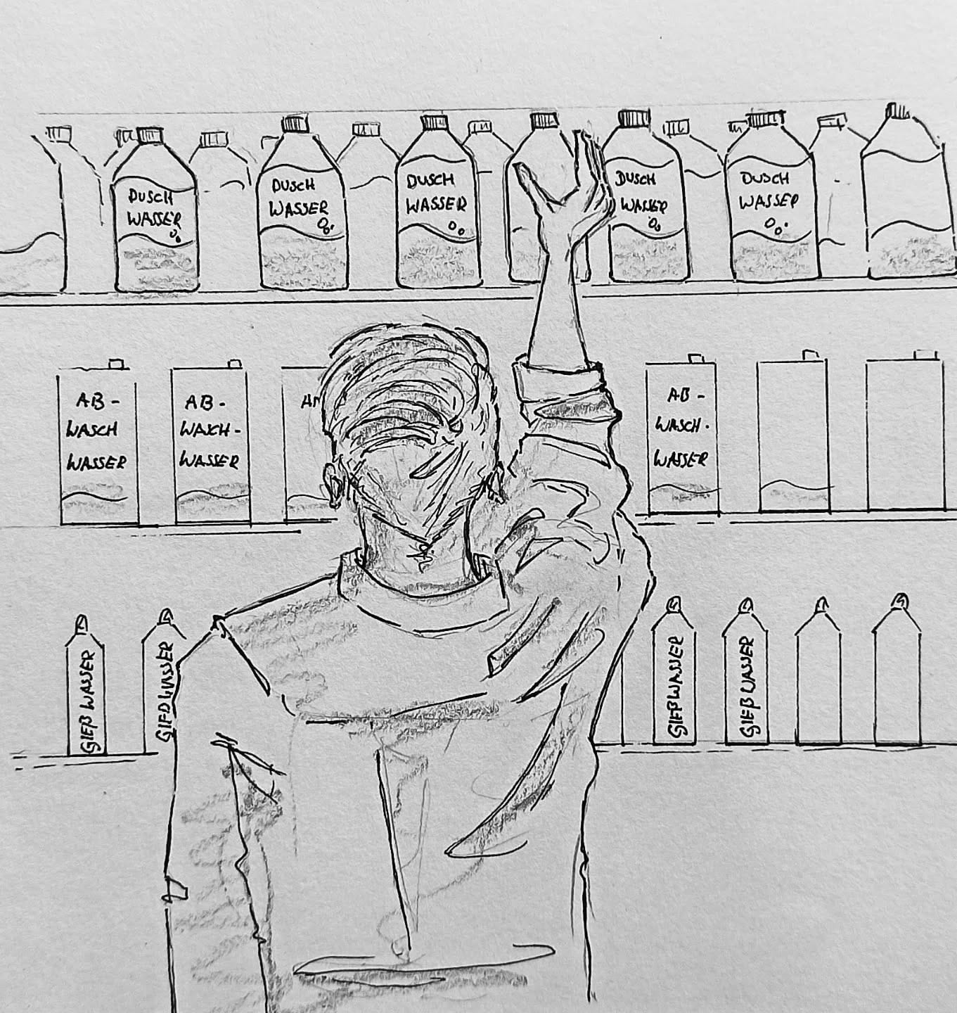 Wasserrationierung lässt nicht mehr lang auf sich warten wenn es so weiter geht diesen Sommer. Ich sehe aber schon die eine oder andere Geschäftsidee 🚱#kopfprojekt #blog #life #diary #tagebuch #zettelfan #zeichnen #zeichnung #bildchen #skizze #skribble #scribble #kritzelei #comic #drawing #illustration #painting #artbook #sketch #sketchbook #doodle #draft #inkdrawing