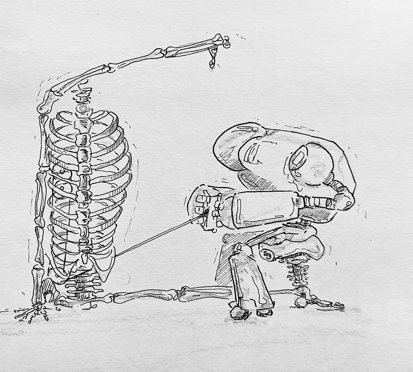 Menschen werden immer mehr zu Maschinen und Maschinen immer menschlicher. Sollte uns das freudig stimmen oder nachdenklich werden lassen? 🤔#kopfprojekt #fitness #artificialintelligence #future