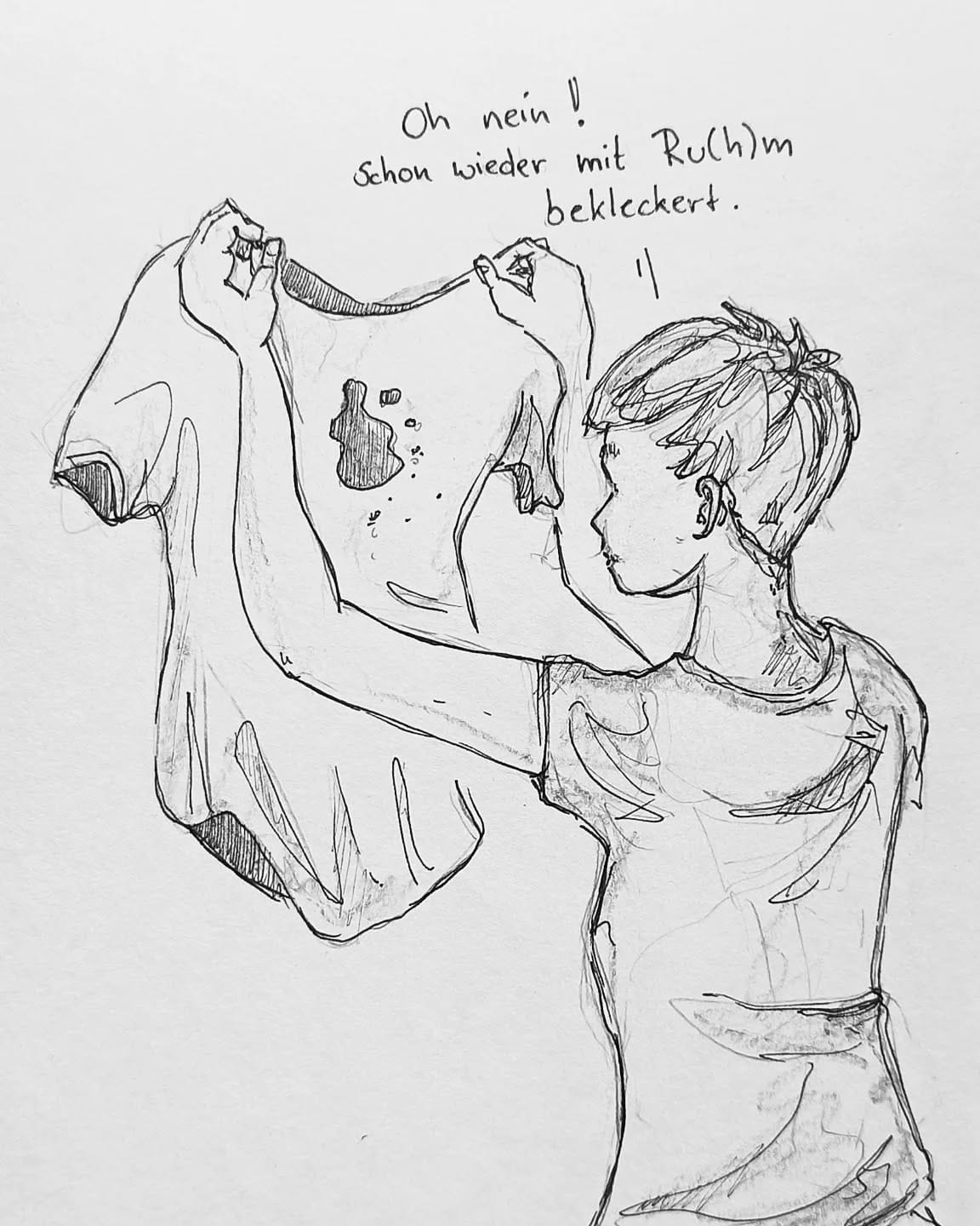 Wer kennt es nicht, man macht seine Arbeit und ZACK... Alles voll damit 🥃