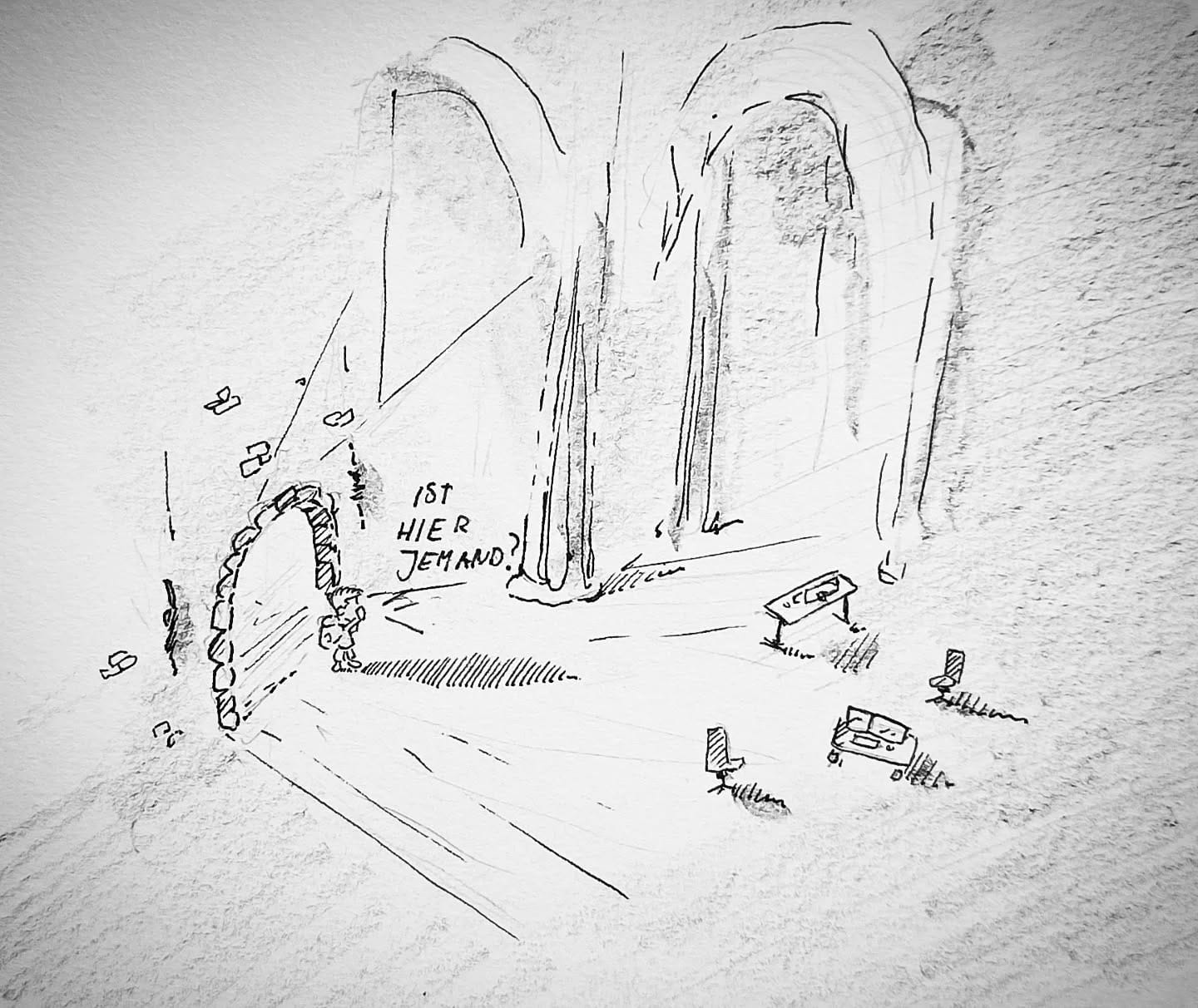 Verlassene Tische, verstaubte Tastaturen, ein Hauch von Kälte zieht durch die noch vor kurzem so belebten Gänge. Irgendetwas sagt mir, dass es nun begonnen hat 🕳️