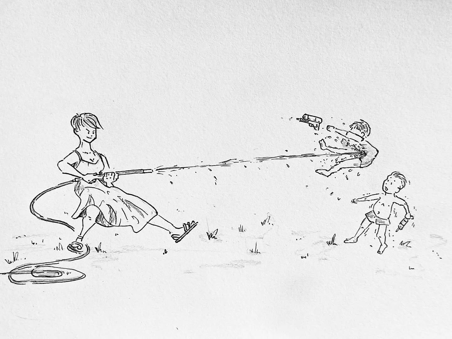 Tante Dia's Lektionen fürs Leben: Viel Druck, hilft viel! #kopfprojekt #wasserpistole #kindererziehung