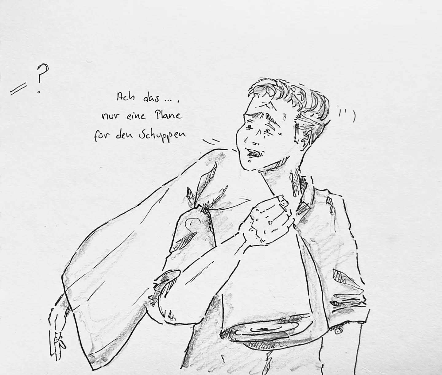 LKW Plane ist eine feine Sache, mal schauen ob die länger als ein Jahr durch hält. Fällt in die Kategorie "Projekte für den Herbst"#kopfprojekt #lkwplane