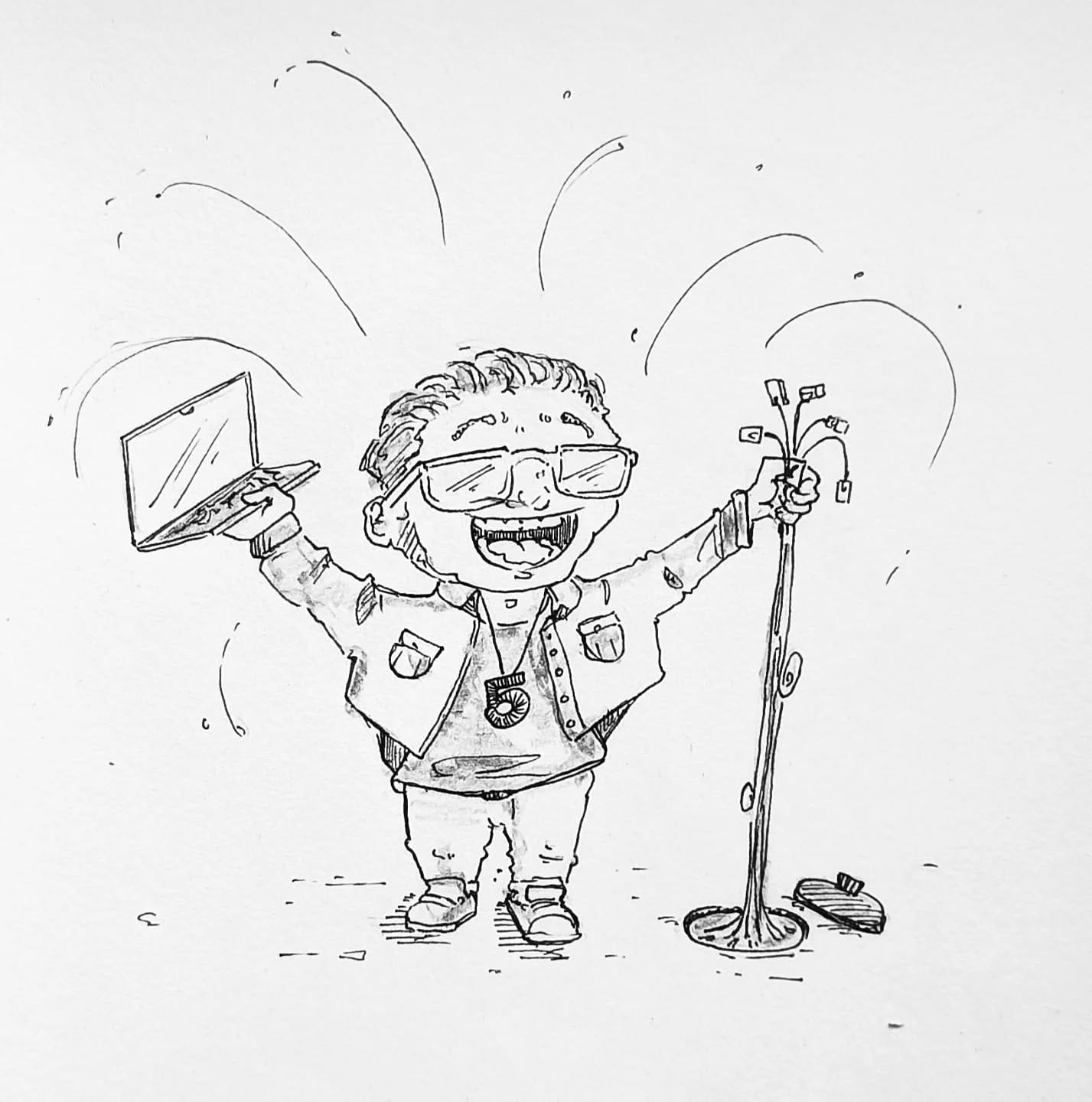 Yeah! Heute vor 5 Jahren war mein erster Arbeitstag bei der @shd.online.de also happy anniversary 🥳Habt einen guten Wochenstart!#kopfprojekt #blog #life #diary #tagebuch #zettelfan #zeichnen #zeichnung #bildchen #skizze #skribble #scribble #kritzelei #comic #drawing #illustration #painting #artbook #sketch #sketchbook #doodle #draft #inkdrawing