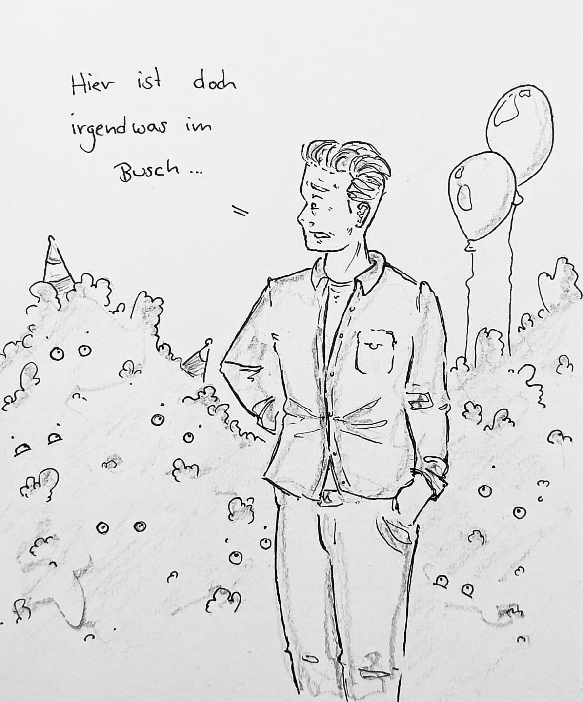 Ich hab's wirklich gar nicht gecheckt, dafür war's dann aber auch einer der schönsten Geburtstage ever! Tausend Dank an alle und ein Hoch auf das Wetter und den Zufall  #kopfprojekt #blog #life #diary #tagebuch #zettelfan #zeichnen #zeichnung #bildchen #skizze #skribble #scribble #kritzelei #comic #drawing #illustration #painting #artbook #sketch #sketchbook #doodle #draft #inkdrawing