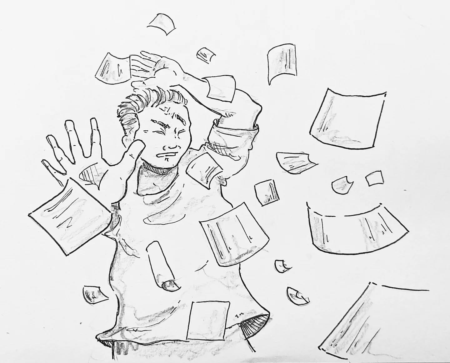 Ok, ein paar Tickets am Tag sind eine feine Sache aber Leute, so wird das nichts, immer schön der Reihe nach 🤯#kopfprojekt #blog #life #diary #tagebuch #zettelfan #zeichnen #zeichnung #bildchen #skizze #skribble #scribble #kritzelei #comic #drawing #illustration #painting #artbook #sketch #sketchbook #doodle #draft #inkdrawing