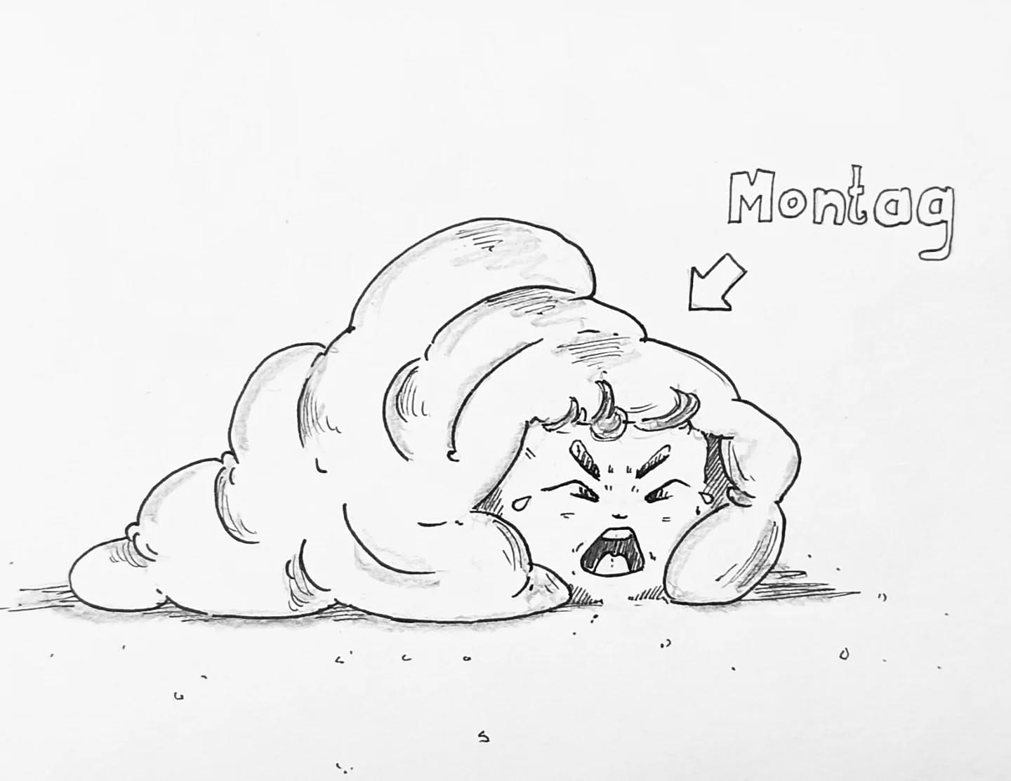 Ich gehe Mal davon aus, dass eure Partner auch so oder so ähnlich heut morgen ausgesehen haben? Kennt ihr das Phänomen und viel wichtiger, was tut man dagegen?#kopfprojekt #blog #life #diary #tagebuch #zettelfan #zeichnen #zeichnung #bildchen #skizze #skribble #scribble #kritzelei #comic #drawing #illustration #painting #artbook #sketch #sketchbook #doodle #draft #inkdrawing