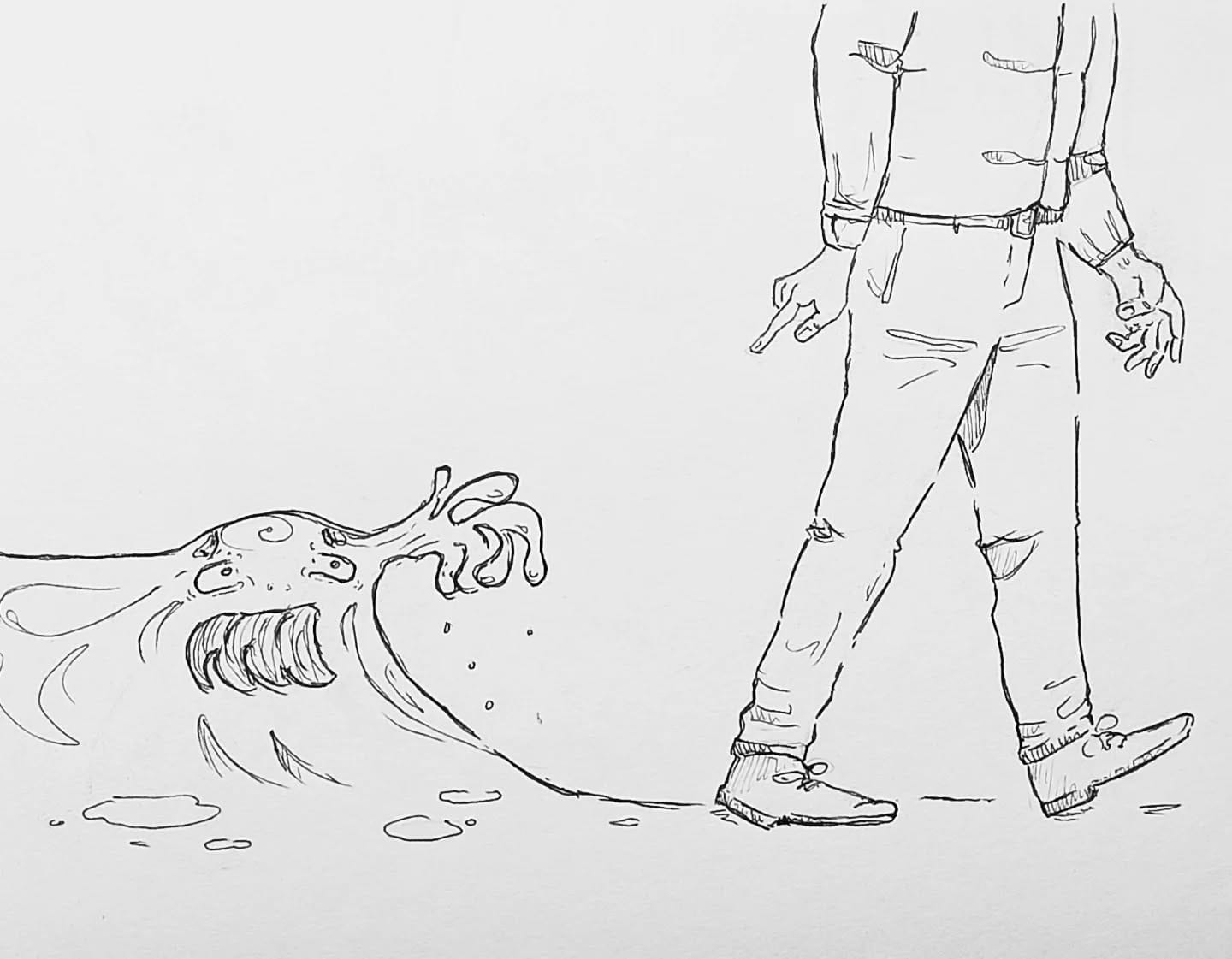 "Nach mir die Sintflut" hab ich mir wesentlich dramatischer vorgestellt 🐕 aber ist schon gut, ein bisschen hänge ich ja auch an der Arbeit und freue mich wenn's ich's gut übergeben bekomme. Der Countdown läuft so langsam 🧳#kopfprojekt #blog #life #diary #tagebuch #zettelfan #zeichnen #zeichnung #bildchen #skizze #skribble #scribble #kritzelei #comic #drawing #illustration #painting #artbook #sketch #sketchbook #doodle #draft #inkdrawing