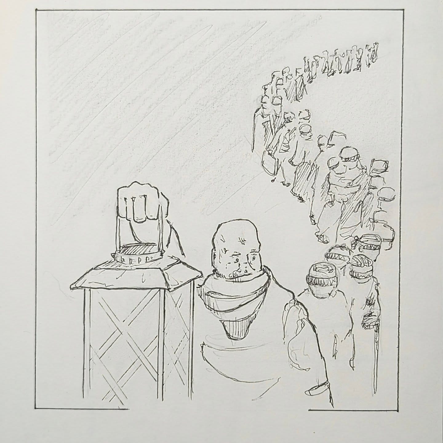 Ein wunderschönes neues Jahr 2026 – zum Start wollte ich mal was neues probieren und einen Zweiteiler posten. Zudem habe ich auch mal die liebe KI zu Hilfe genommen um das Bild zu colorieren. Ich bin jedes Mal fasziniert was die Technik leistet. …#kopfprojekt #blog #life #diary #tagebuch zettelfan zeichnen zeichnung bildchen skizze skribble scribble kritzelei comic drawing illustration painting artbook sketch sketchbook doodle draft inkdrawing