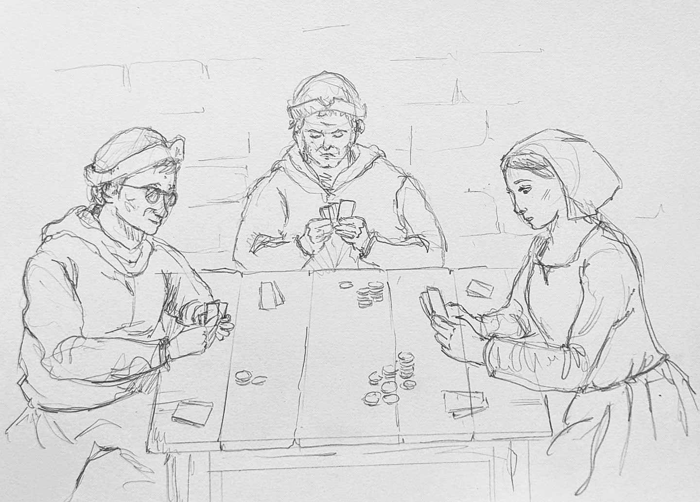 Ach, was ein schöner Abend. Sollte man viel öfter machen, aber dann wäre es wohl nichts besonderes mehr. An den Kostümen müssen wir aber noch arbeiten 🫣