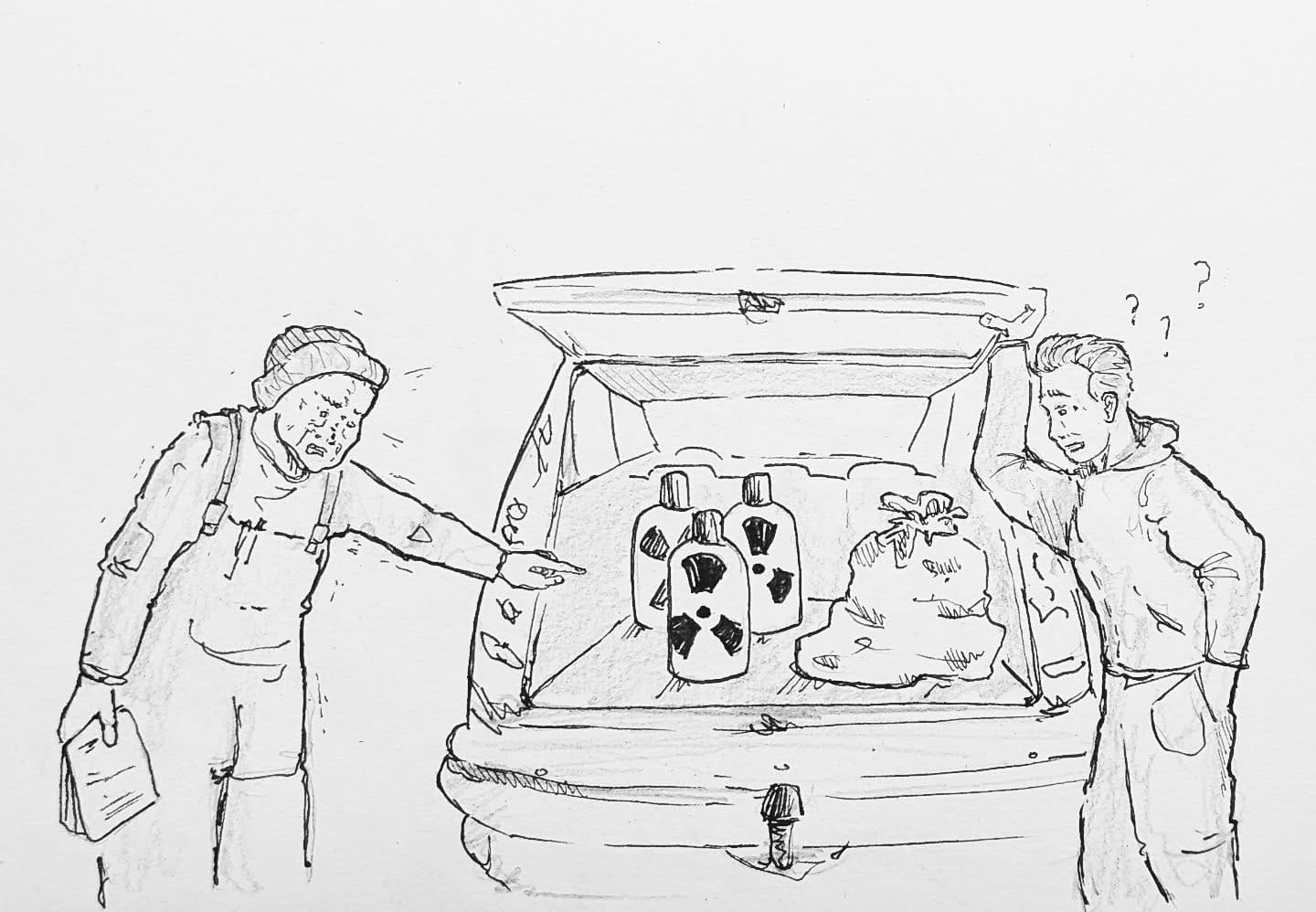 Leute, ich will doch nur eine alte Gasflasche loswerden und kein Plutonium. Die Wertstoffhöfe haben ihren Namen nicht verdient. Ich hätte es einfach in den Grünschnitt schmuggeln sollen. 🫣